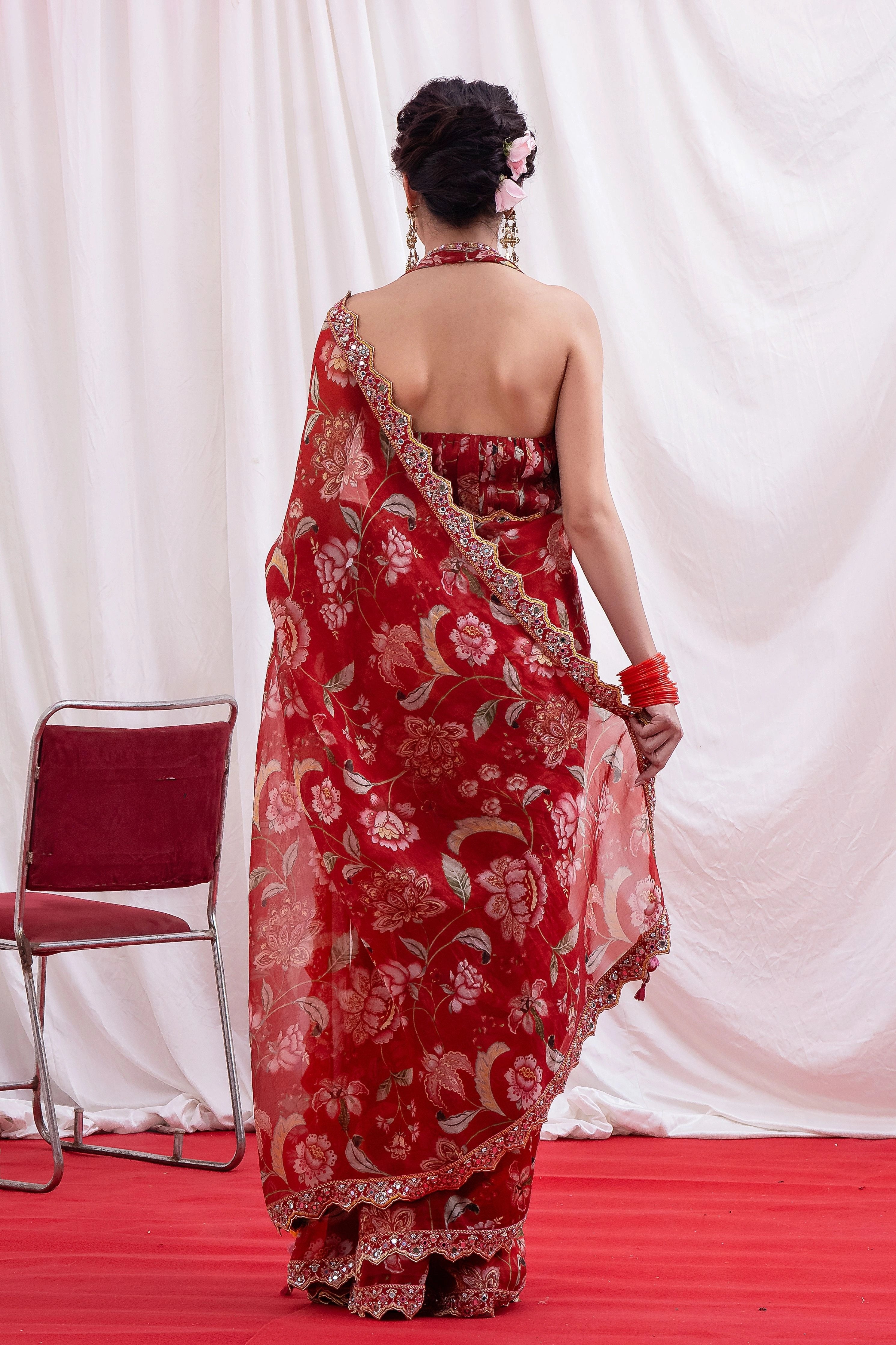 Gulnaar Sheesha Saree