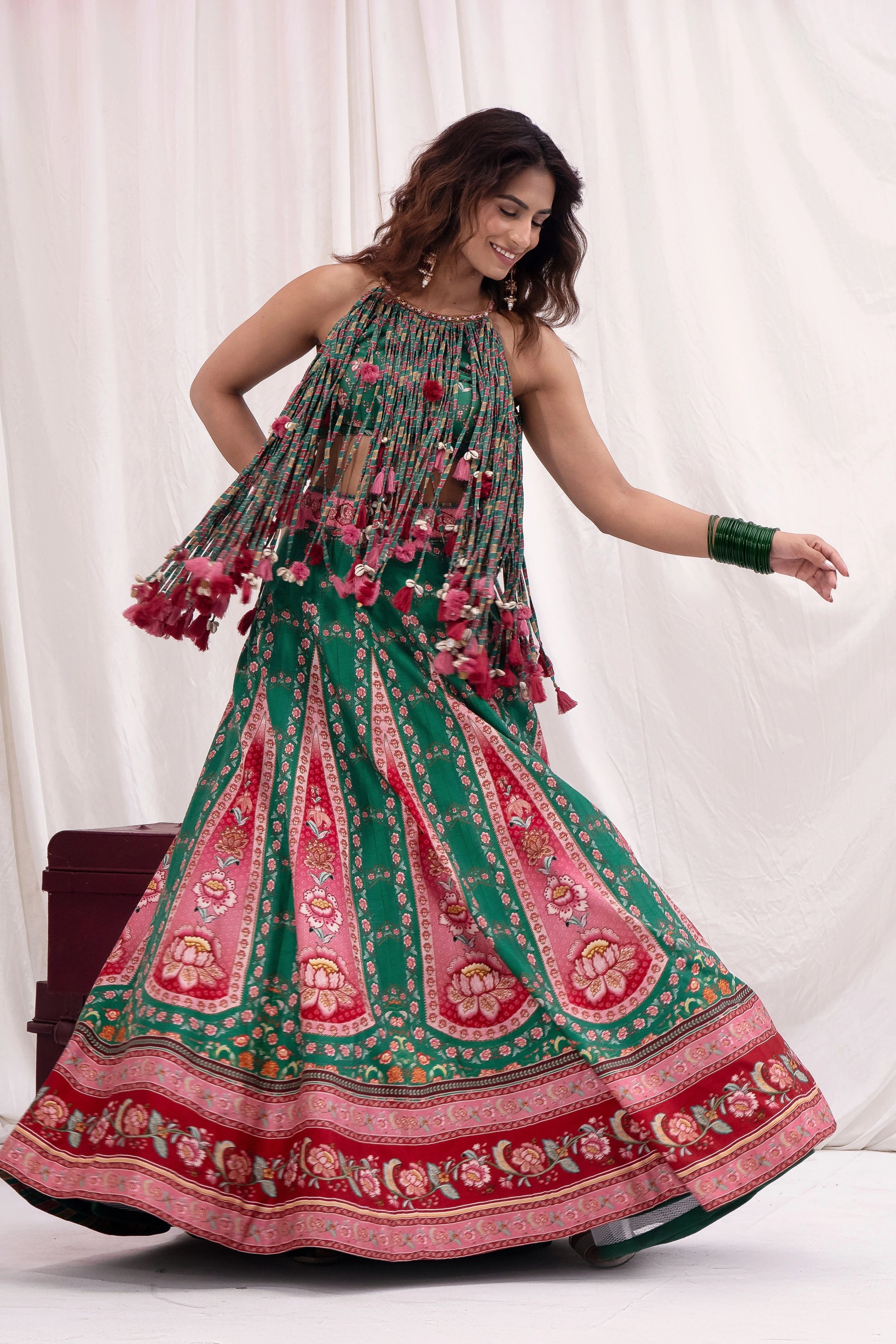 Panna Ghoomar Lehenga