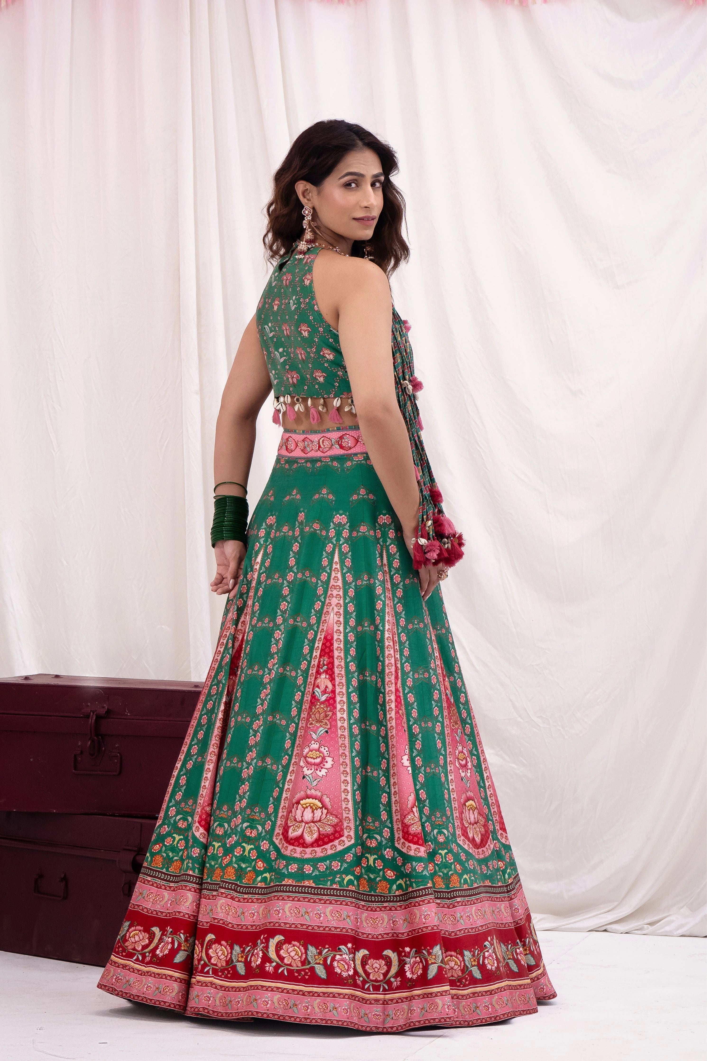Panna Ghoomar Lehenga