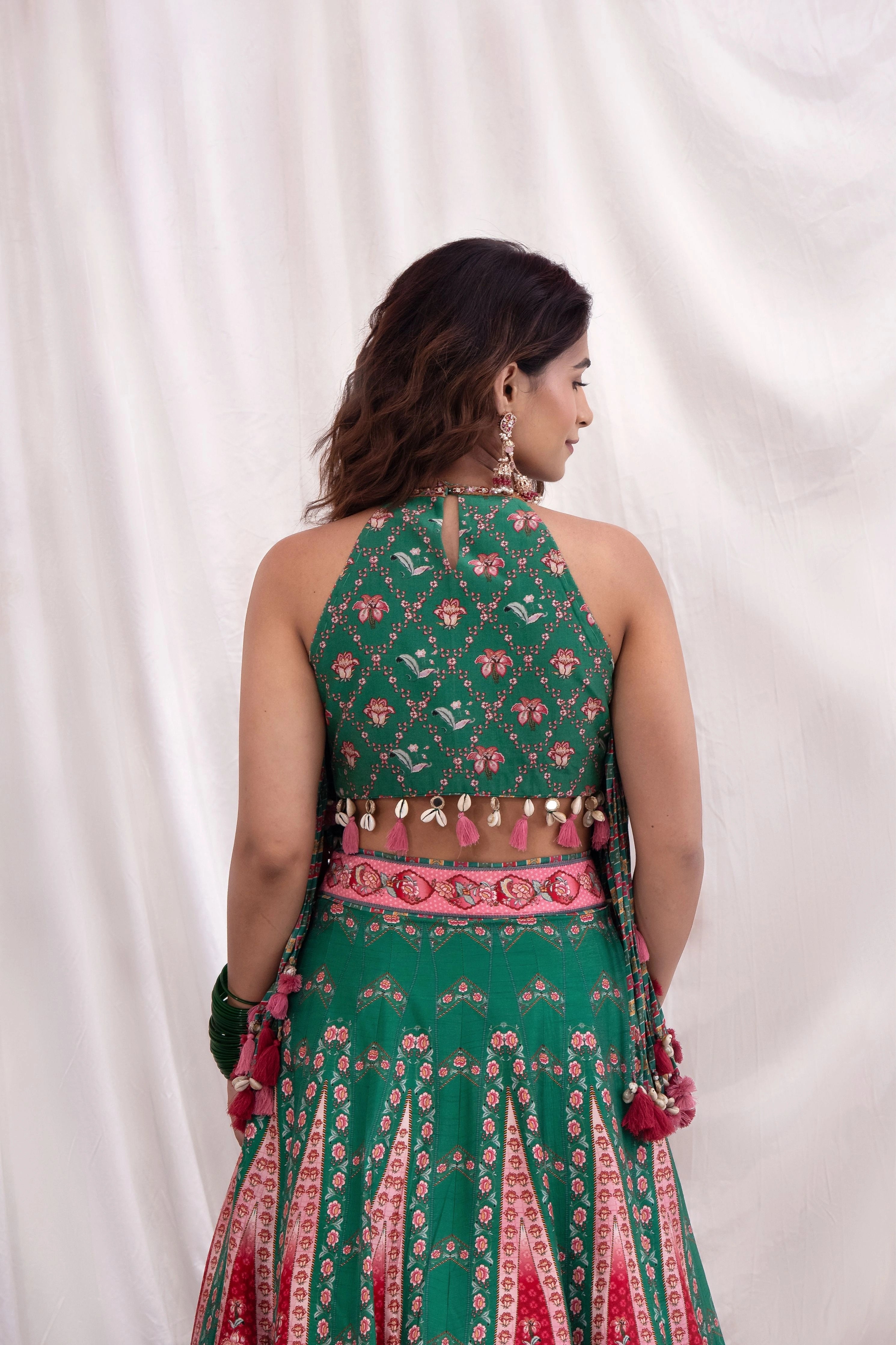 Panna Ghoomar Lehenga