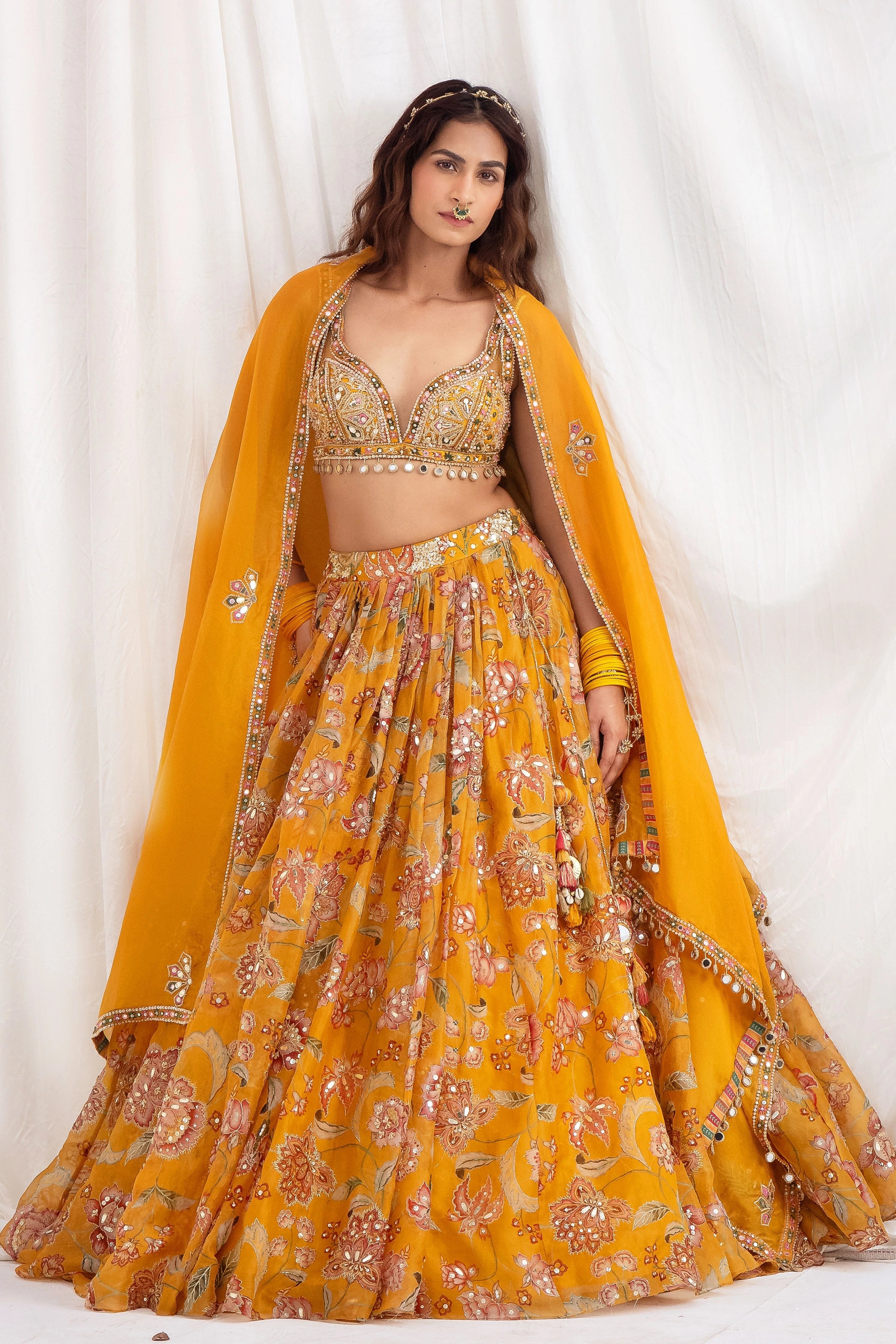 Sunehri Rang Lehenga