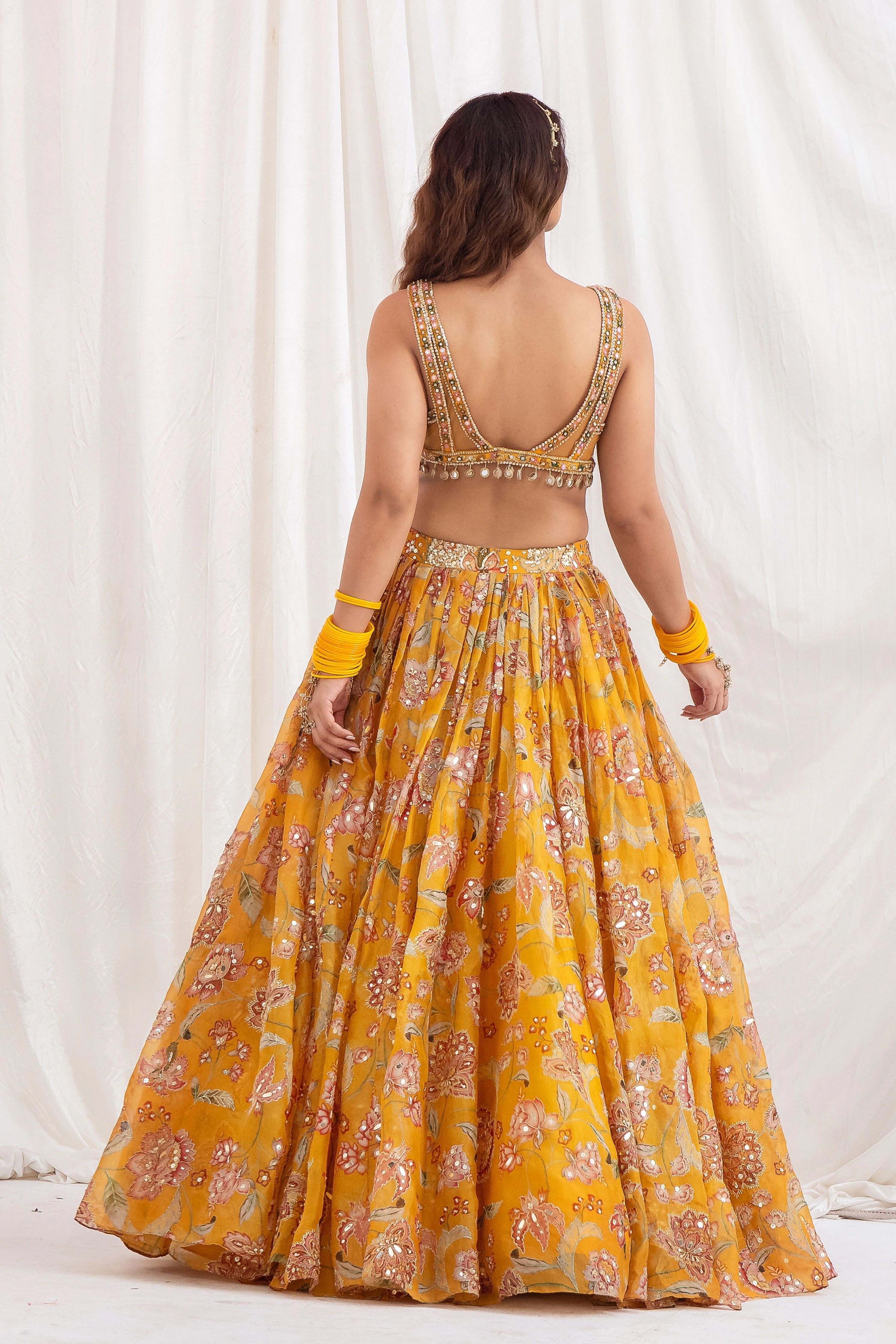 Sunehri Rang Lehenga