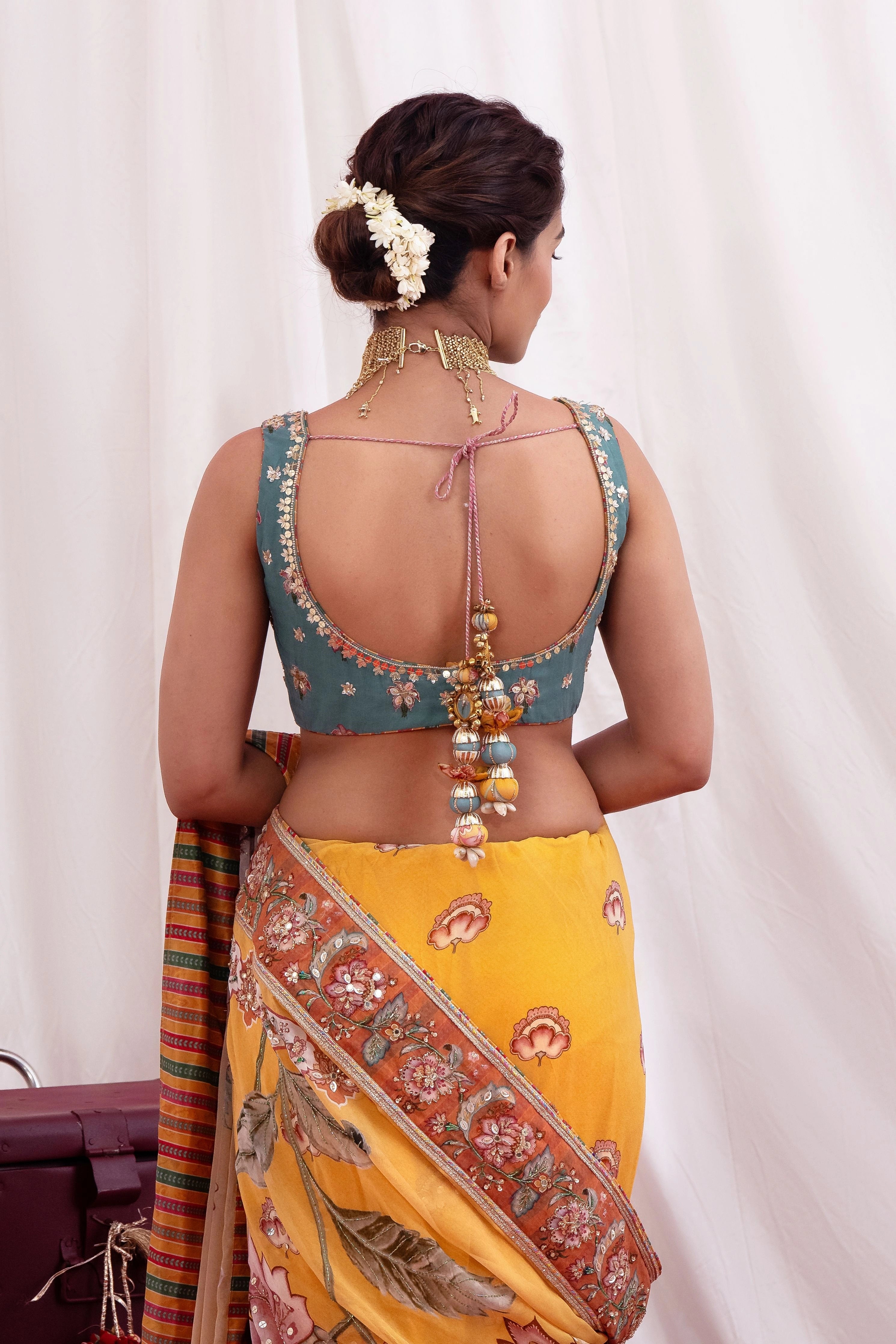 Sunehri Tarang Saree