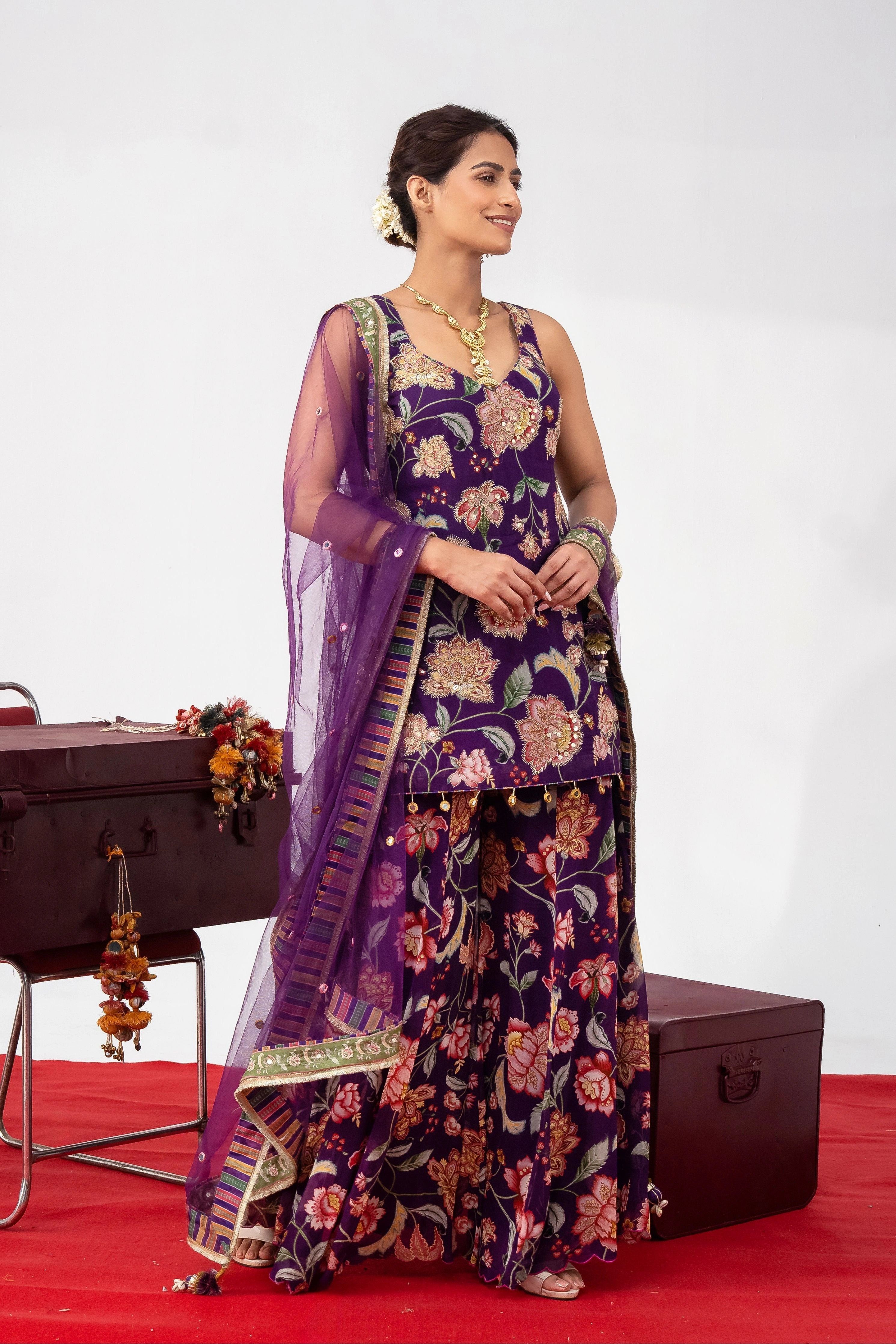 Jamuni Gulzaar Sharara Set