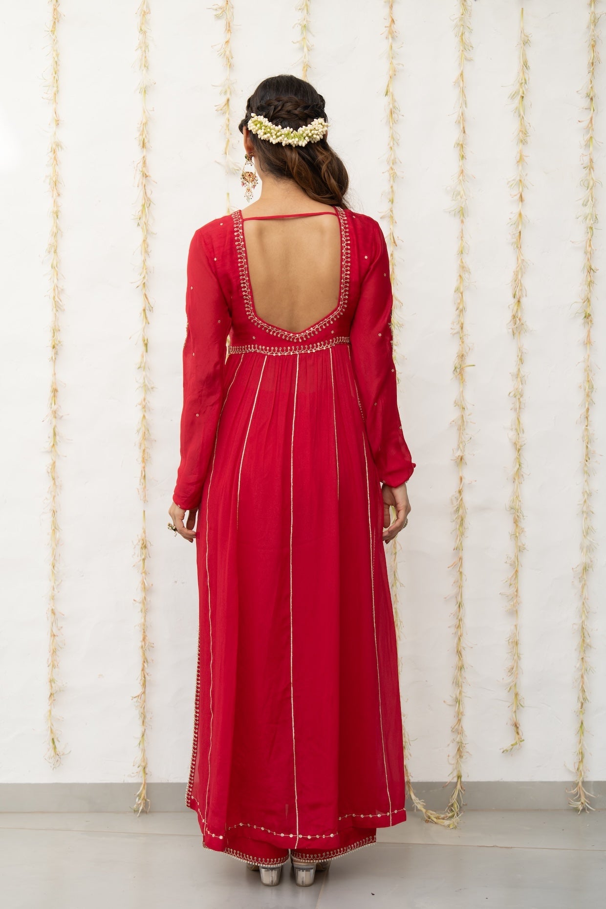 Cherry Red Kurta Set