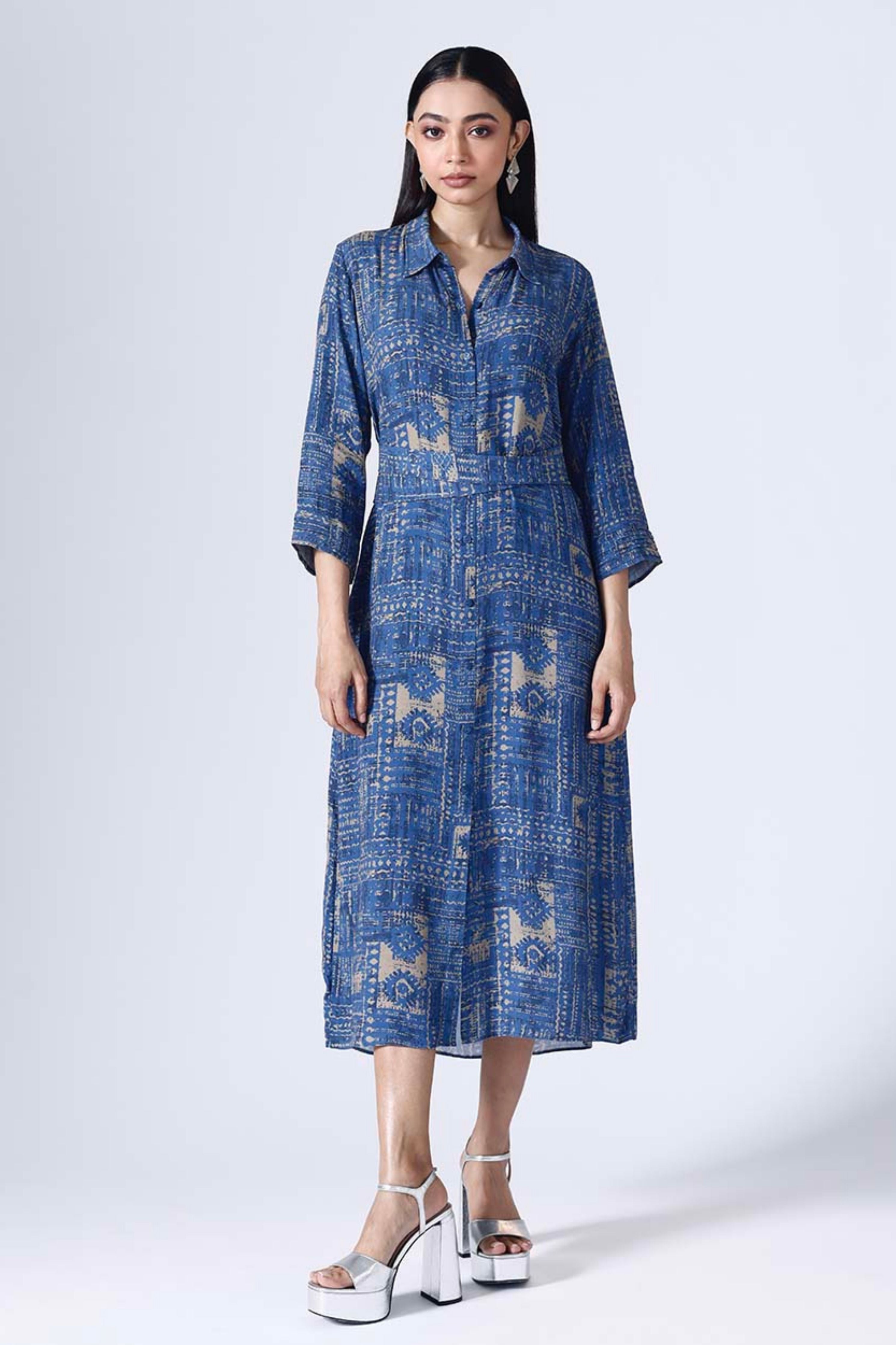 Moroccon Long Shirt Dress