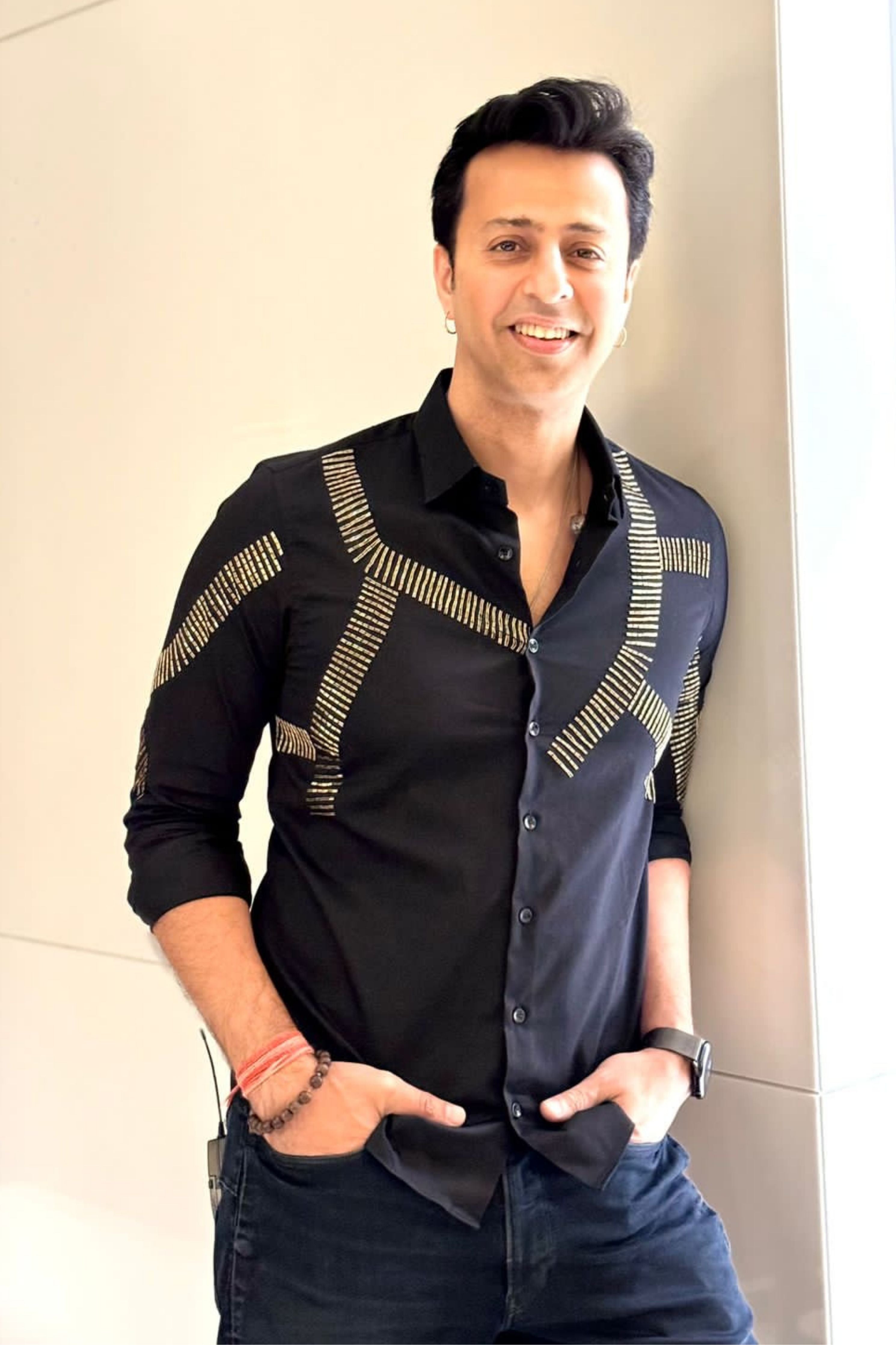 Salim Merchant In Crossroads Shirt Black