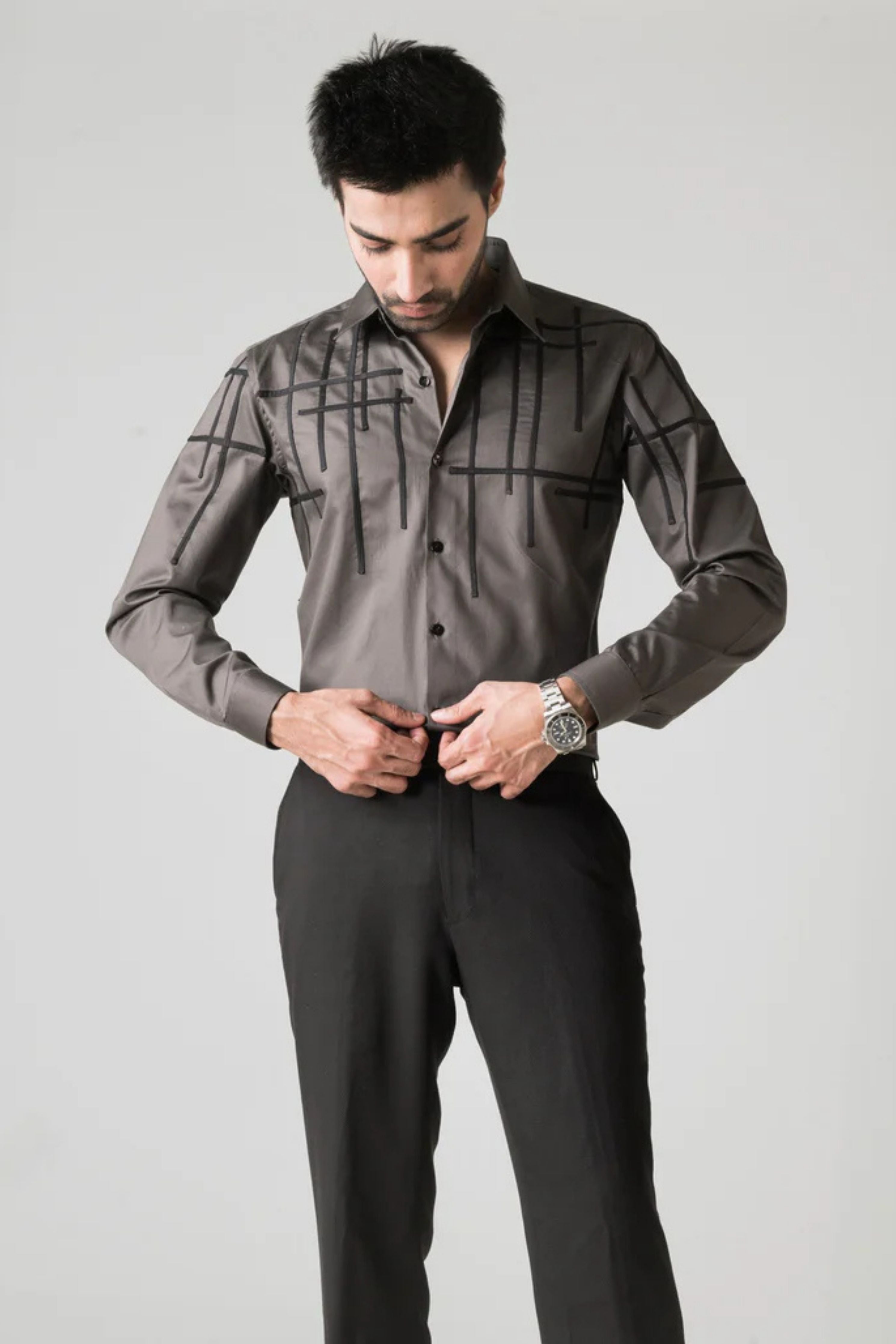 Grey Intersections Shirt