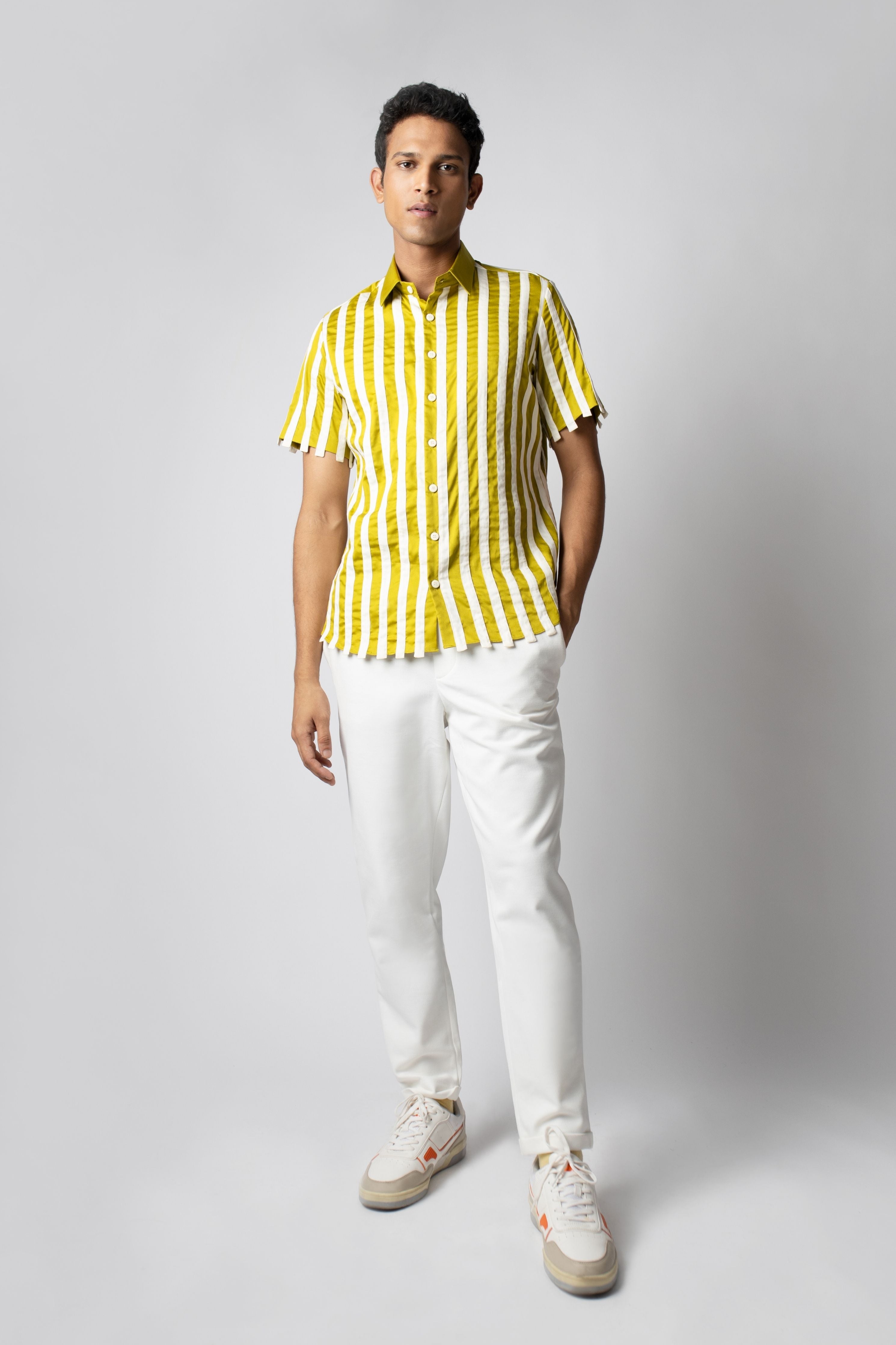 Lime Panel Shirt