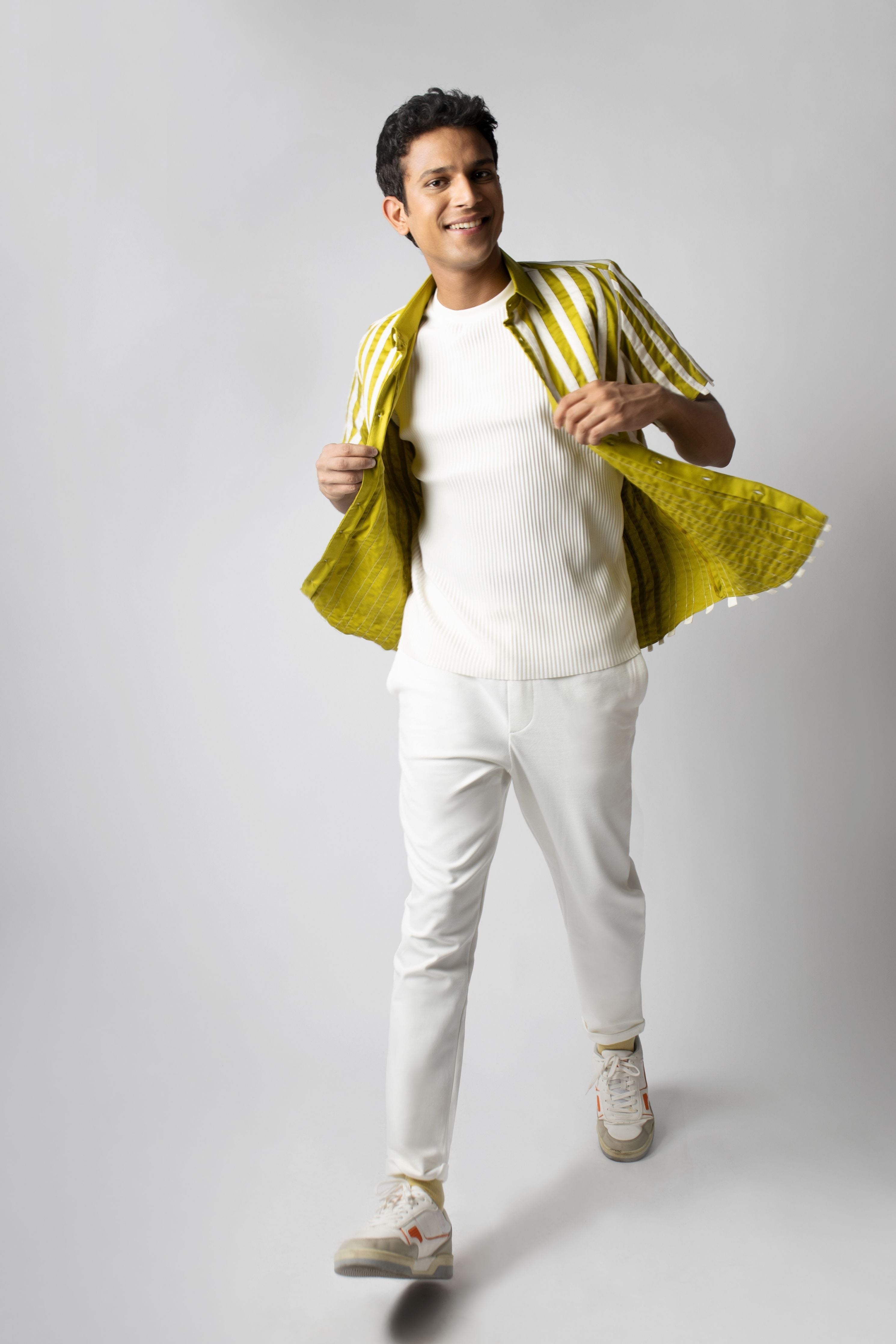 Lime Panel Shirt