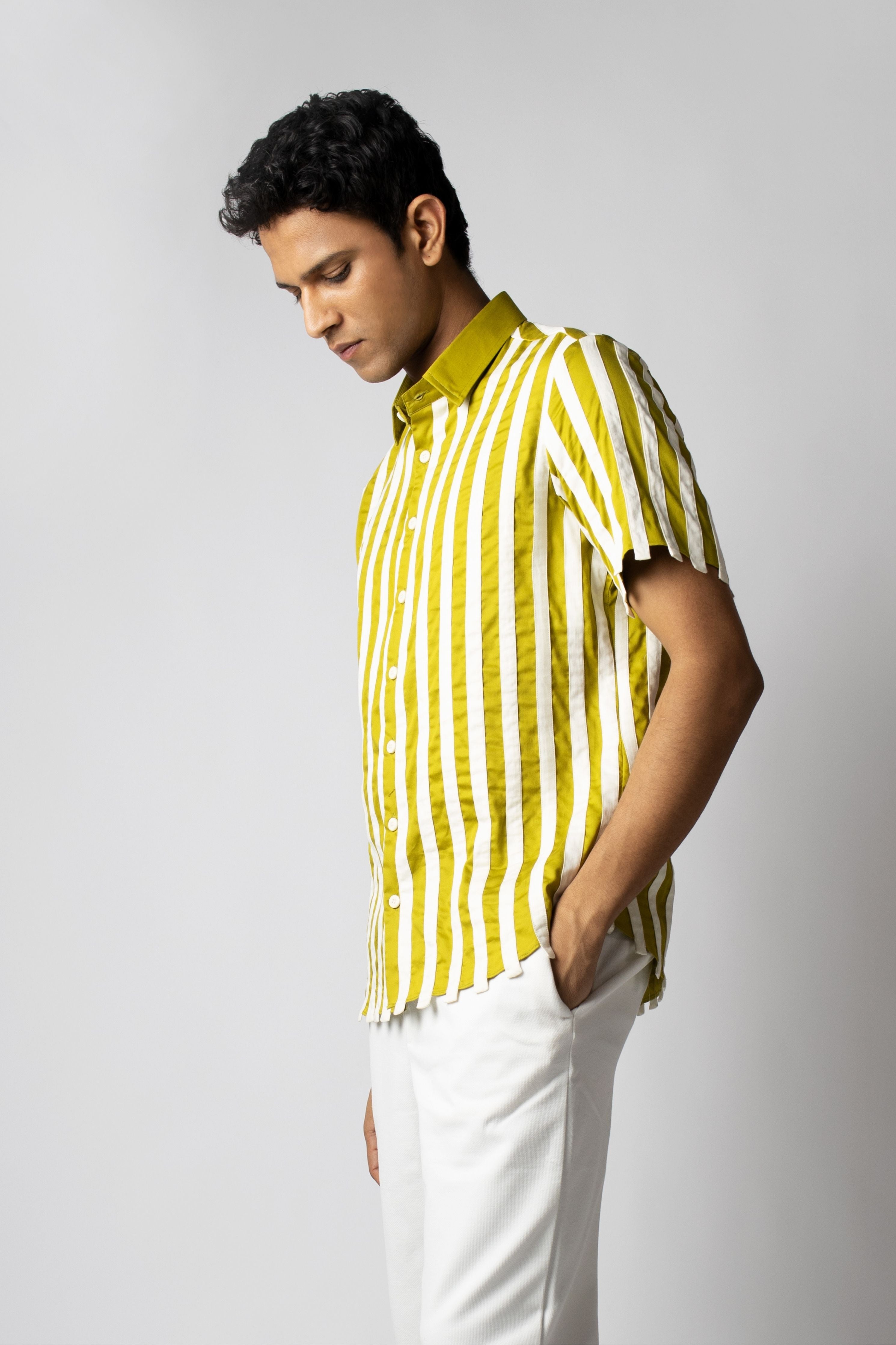 Lime Panel Shirt