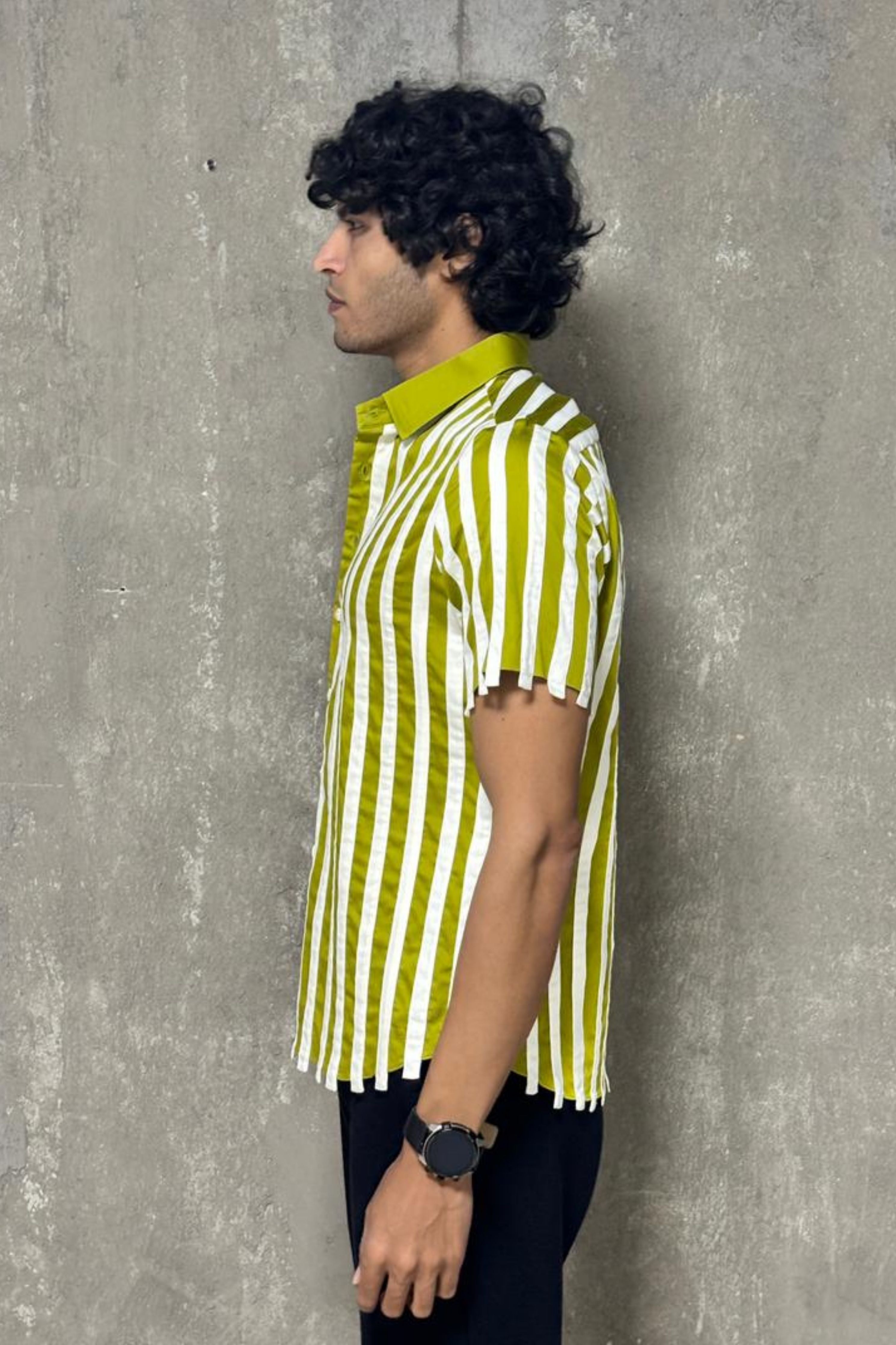 Lime Panel Shirt