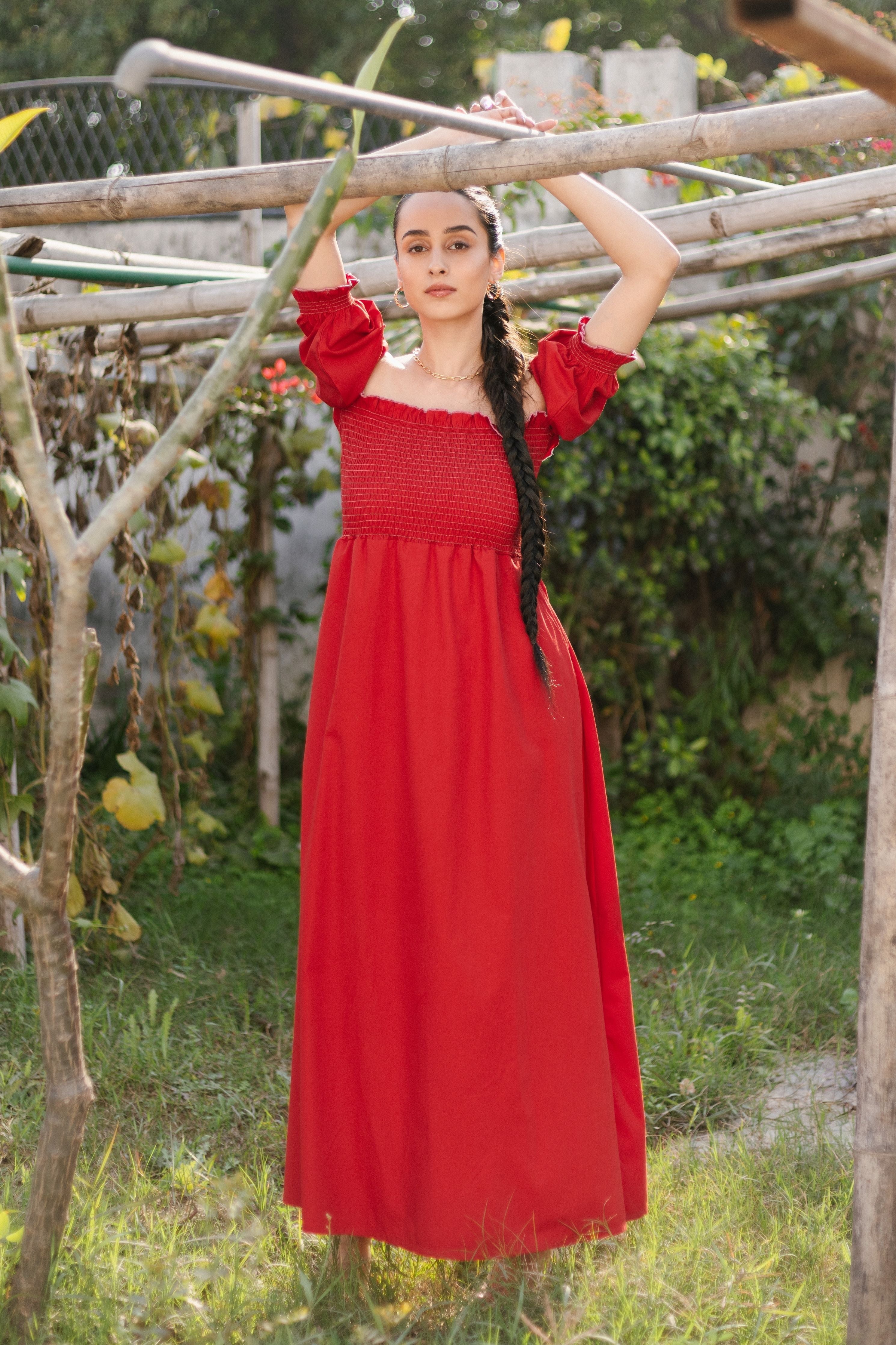 Peony maxi dress