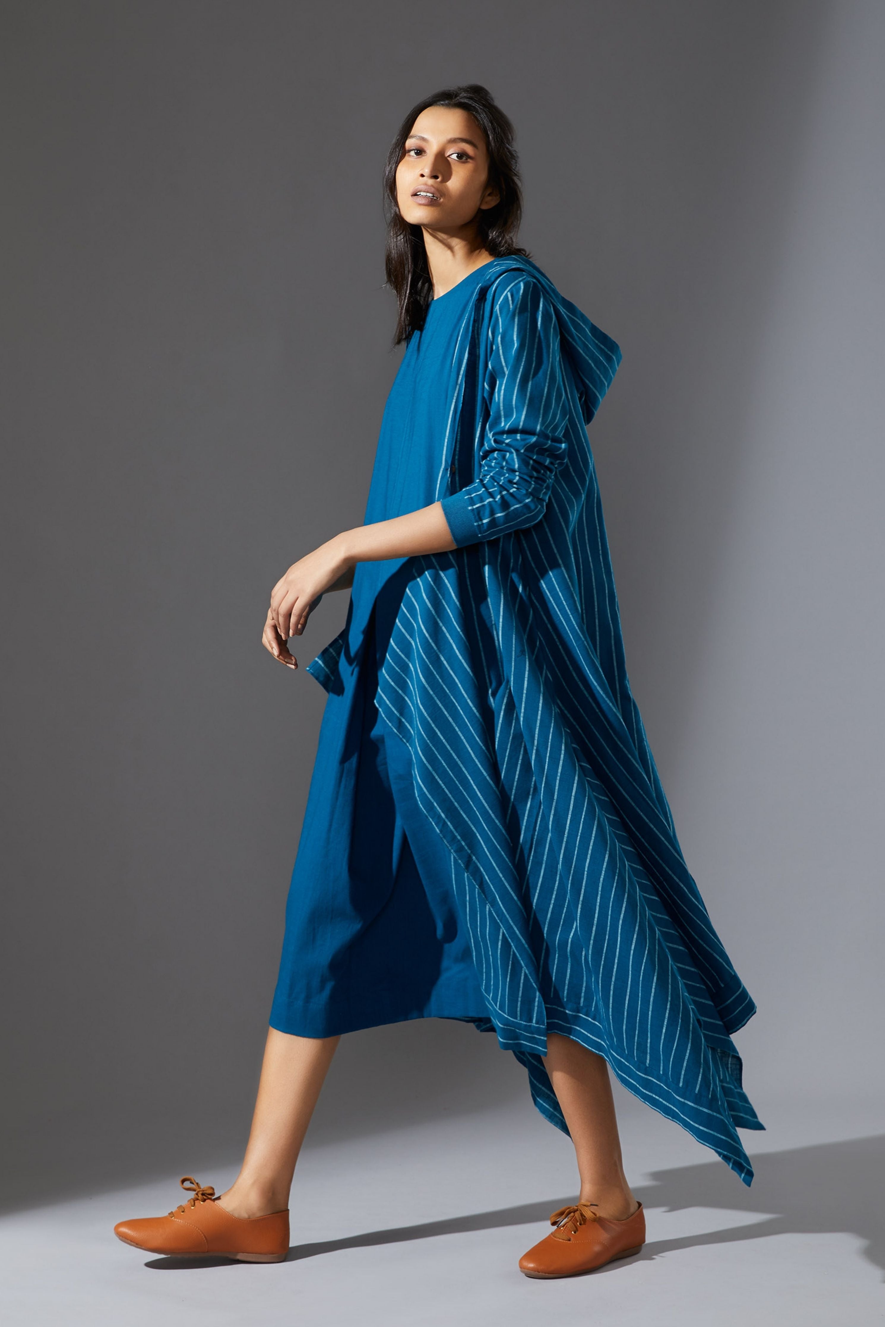 Mati Hooded Koza Blue Overlay