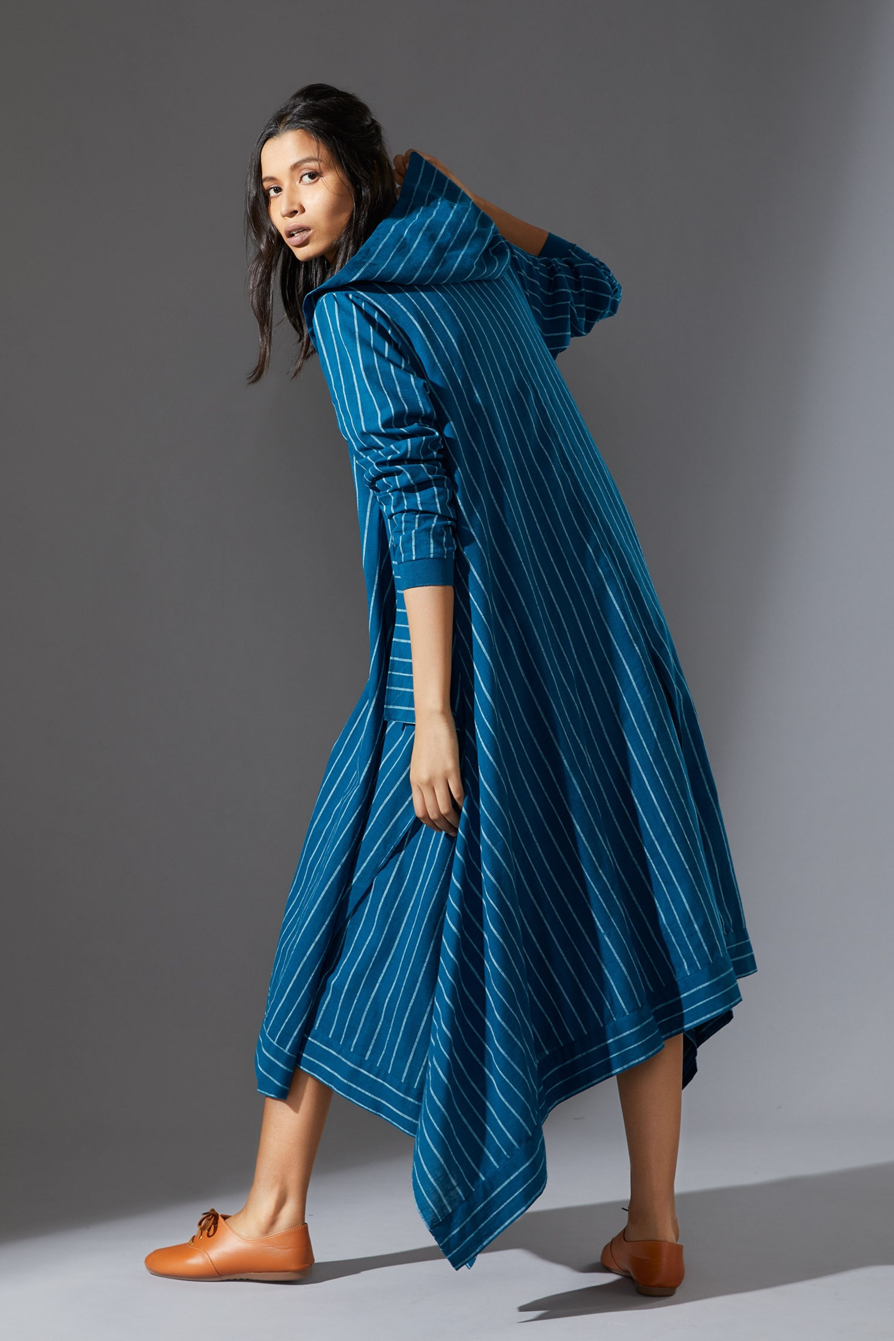Mati Hooded Koza Blue Overlay