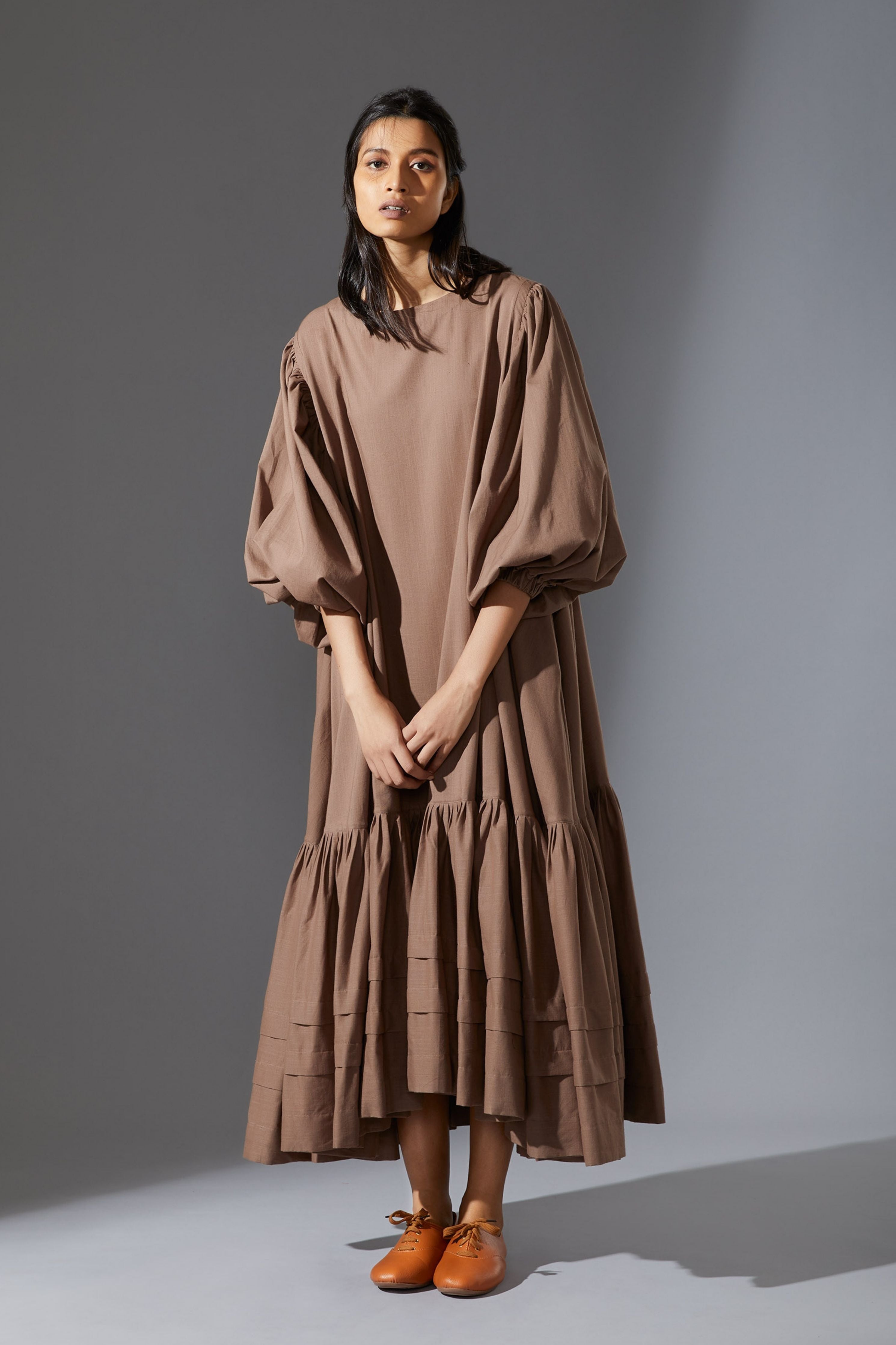 Mati Kaavya Beige Dress