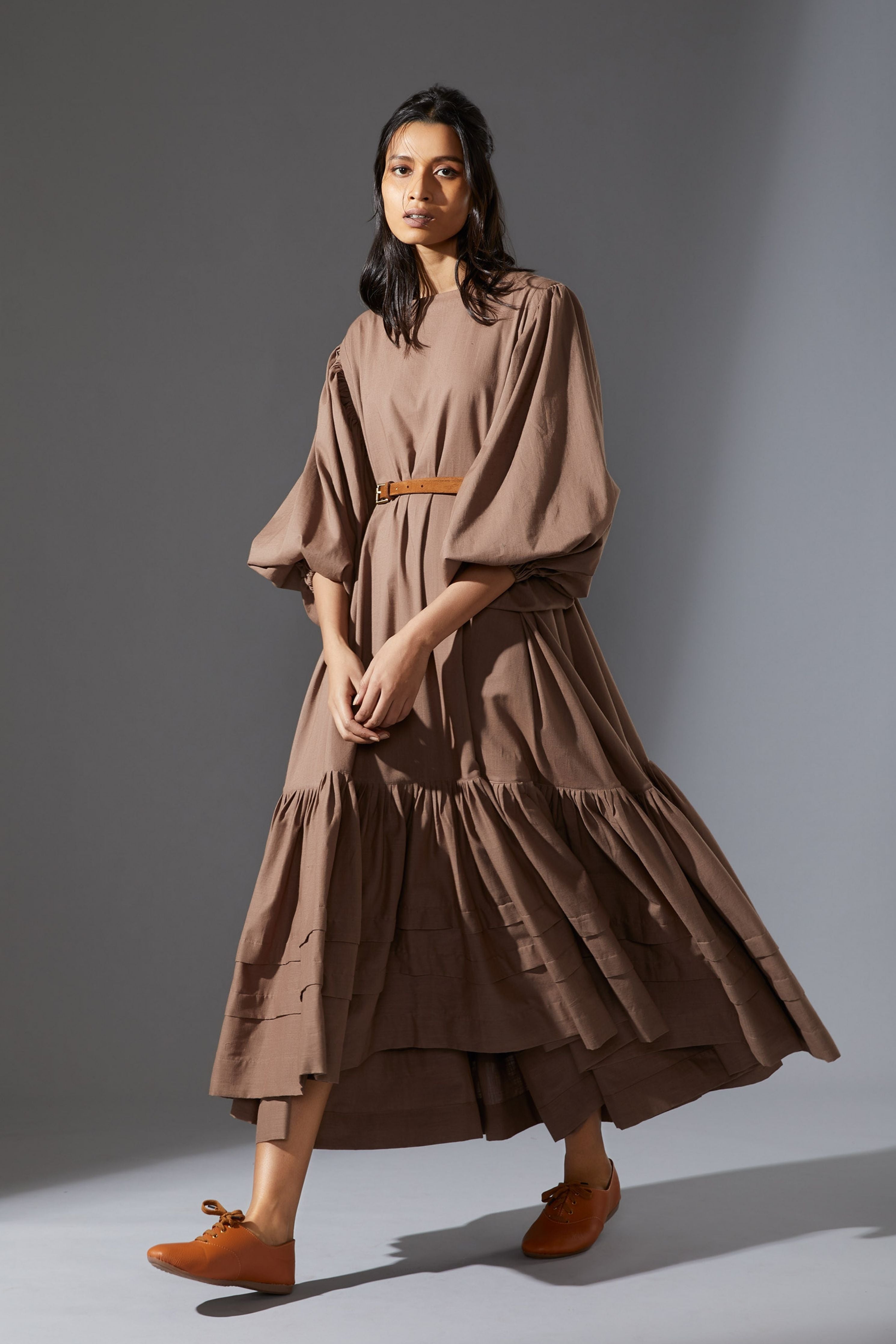 Mati Kaavya Beige Dress