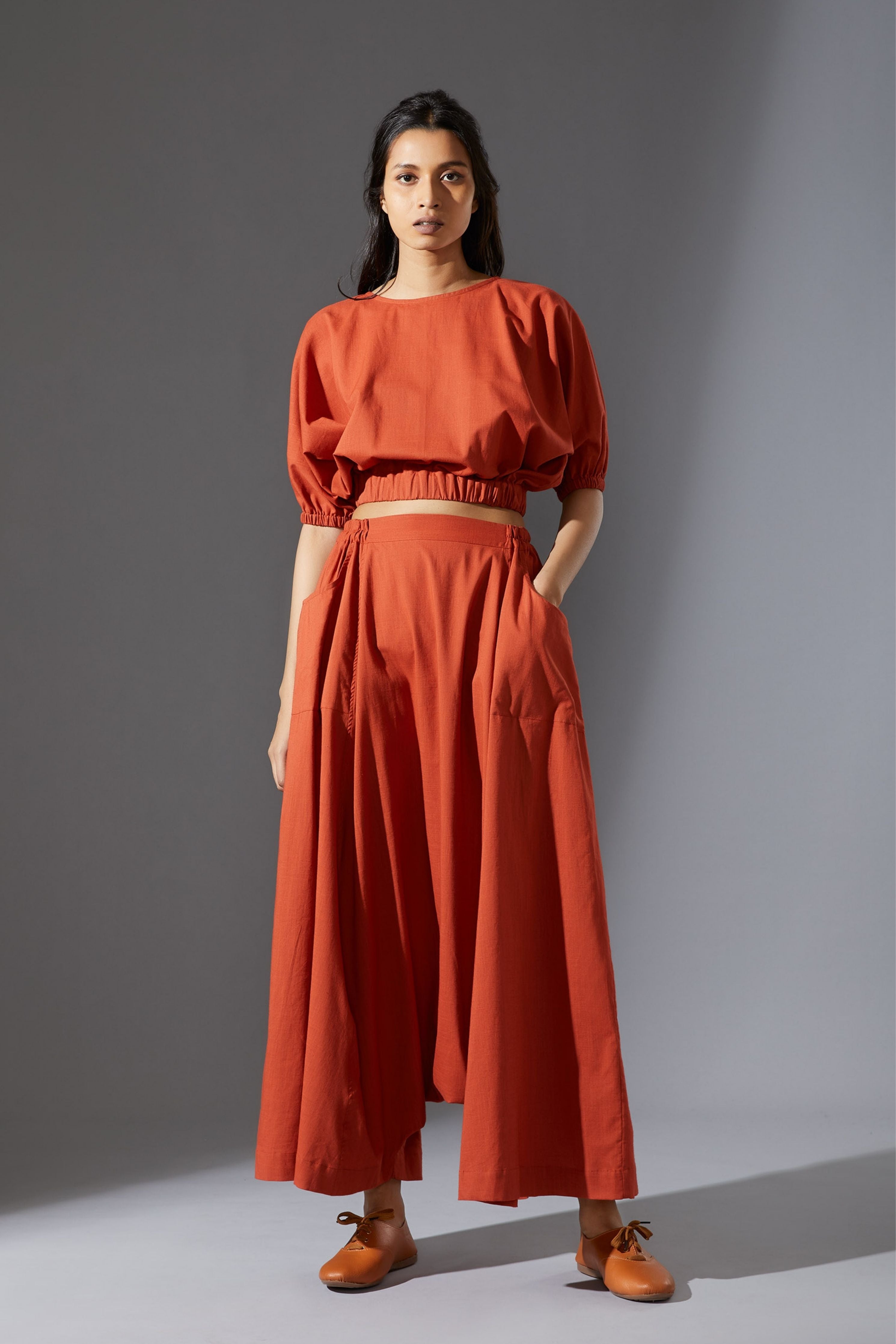 Mati New Baggy Rust Harem Pants