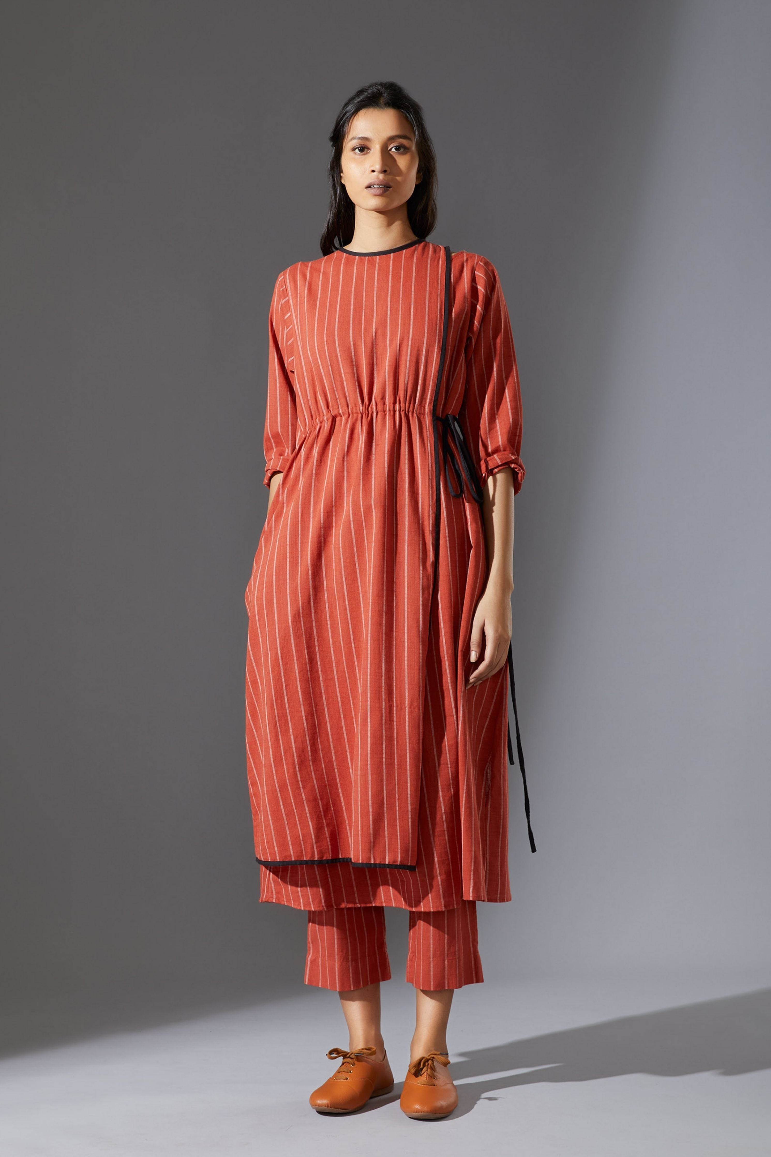 Mati Rust Overlap Tunic