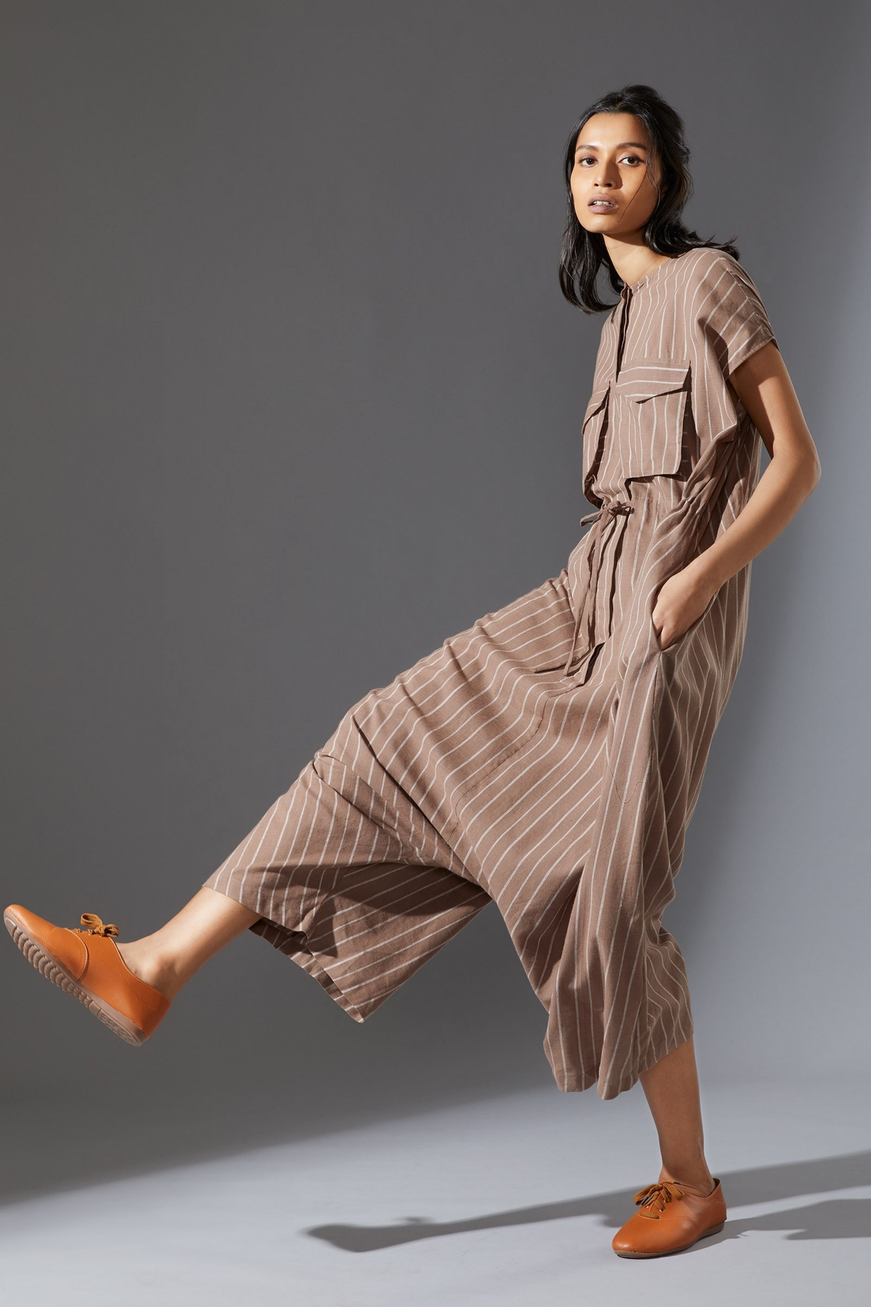 Mati Safari Beige Jumpsuit