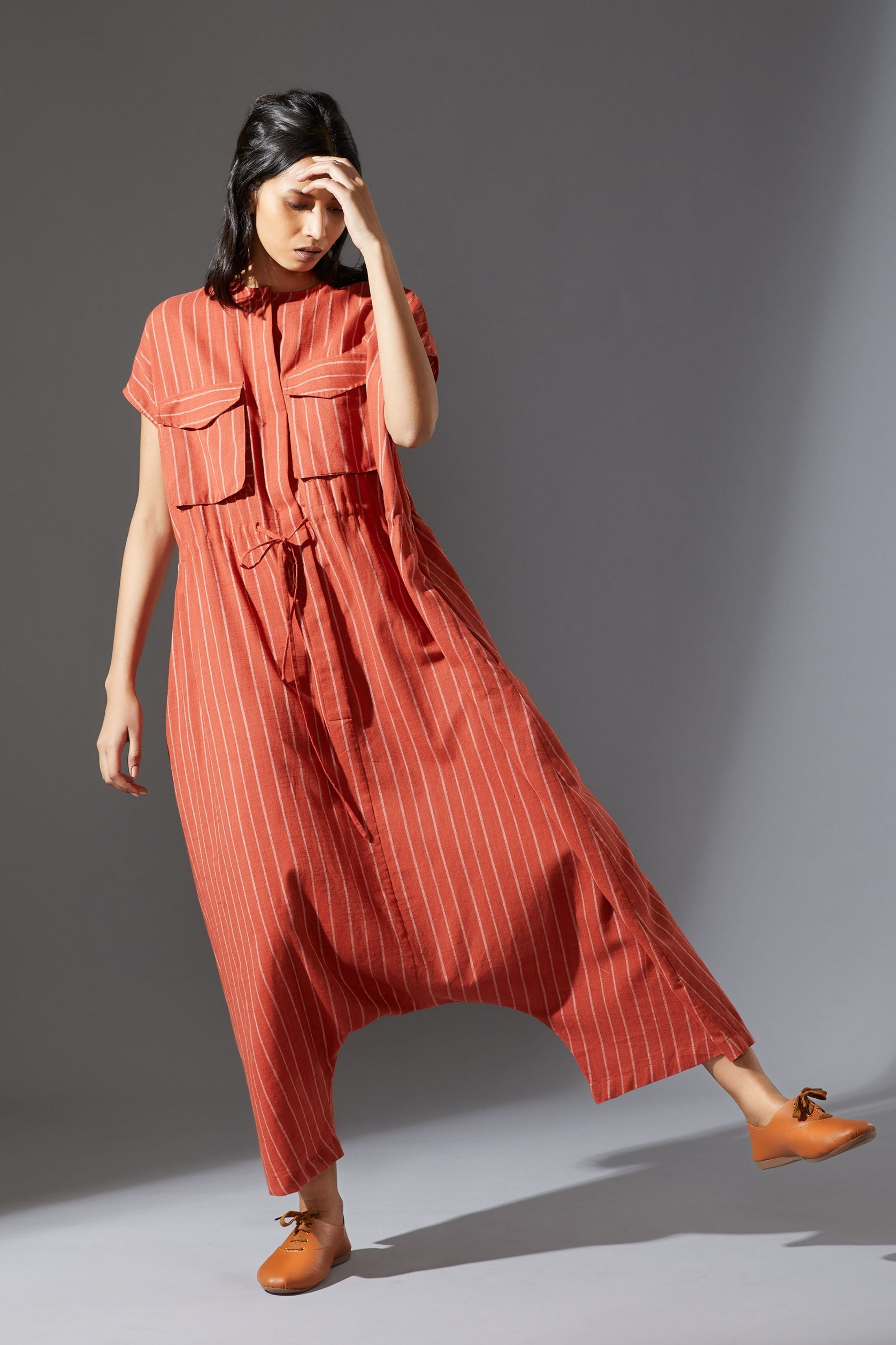 Mati Safari Rust Jumpsuit