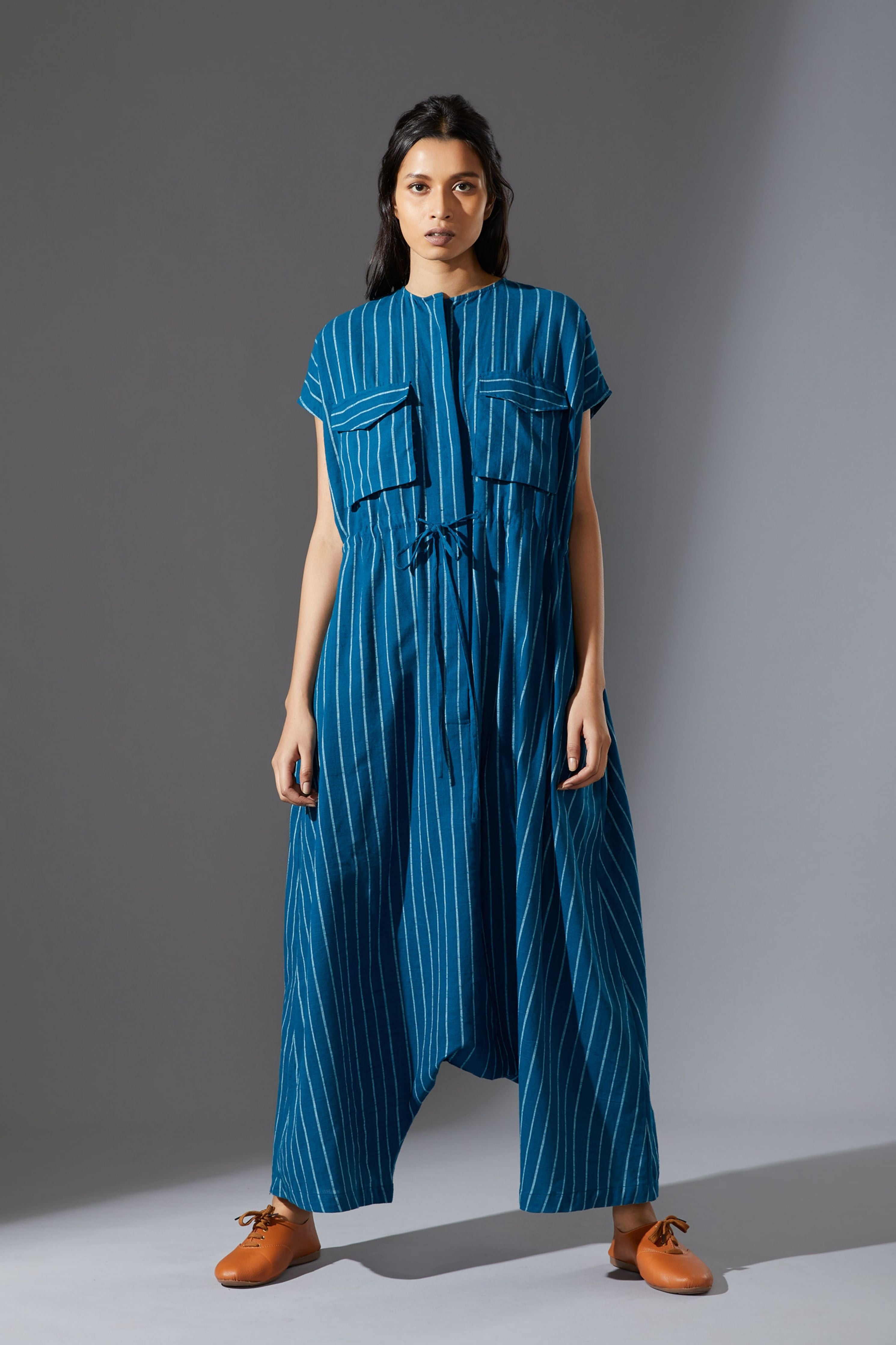 Mati Safari Blue Jumpsuit