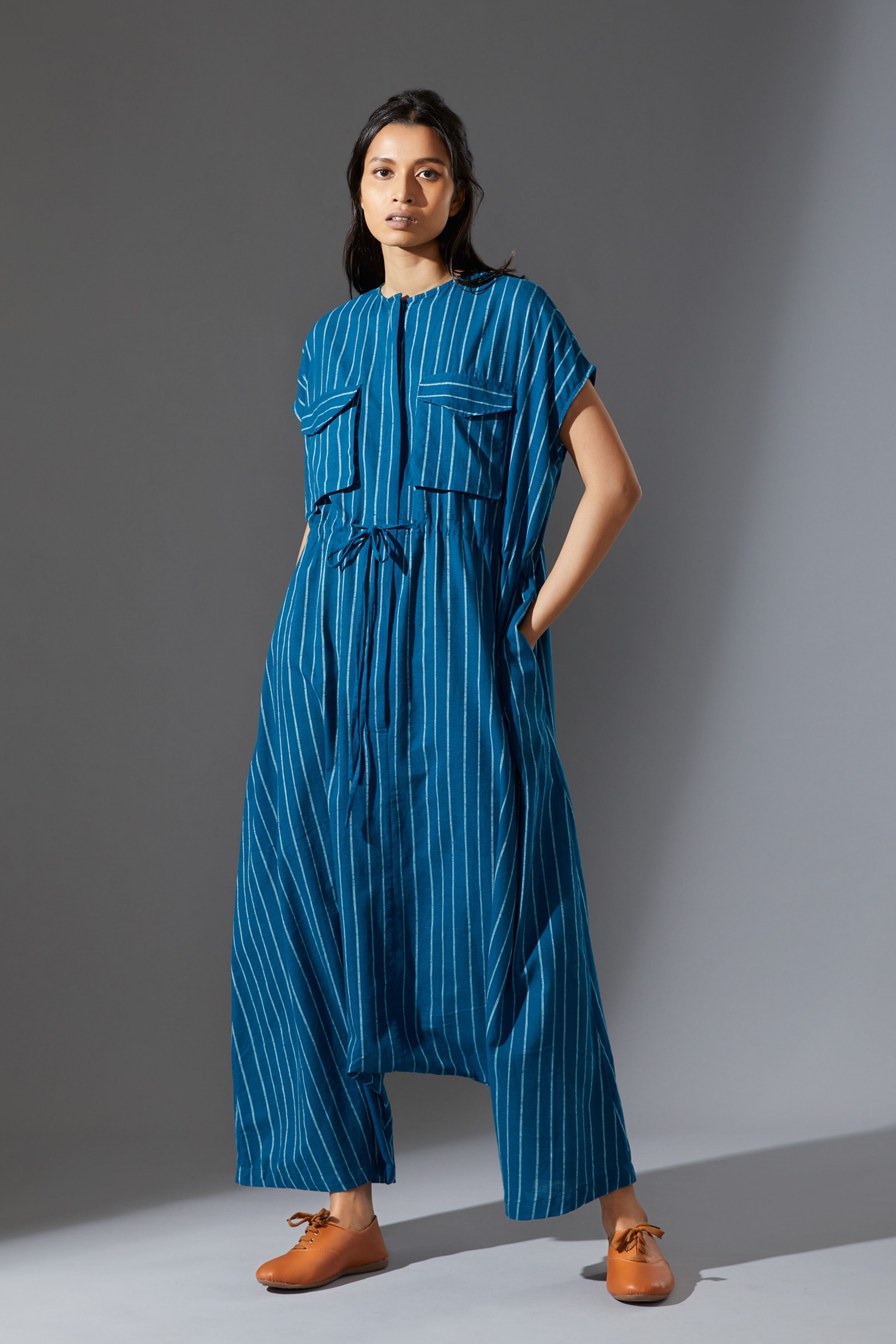 Mati Safari Blue Jumpsuit