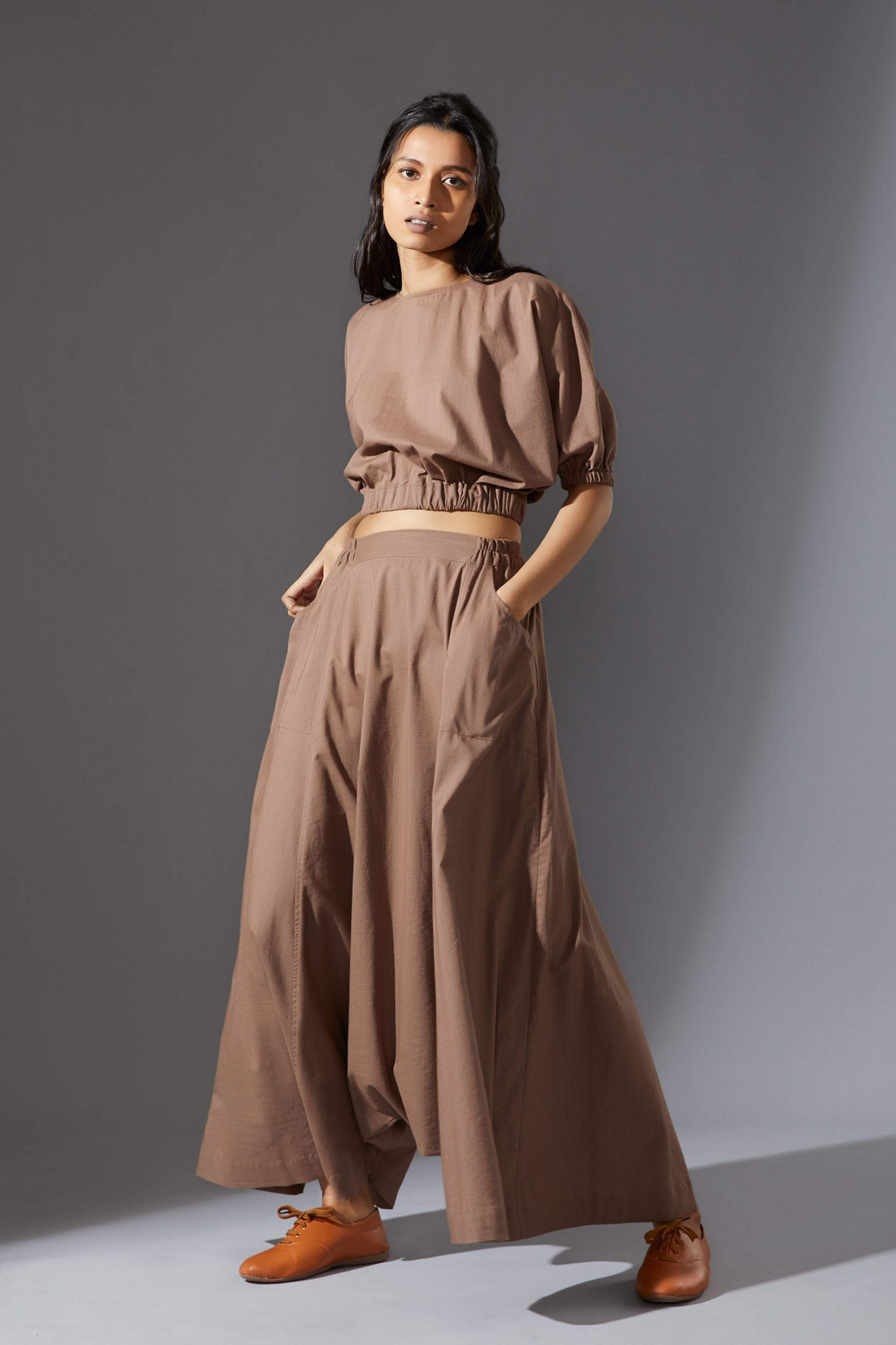Mati Sphara Beige Set with Pants