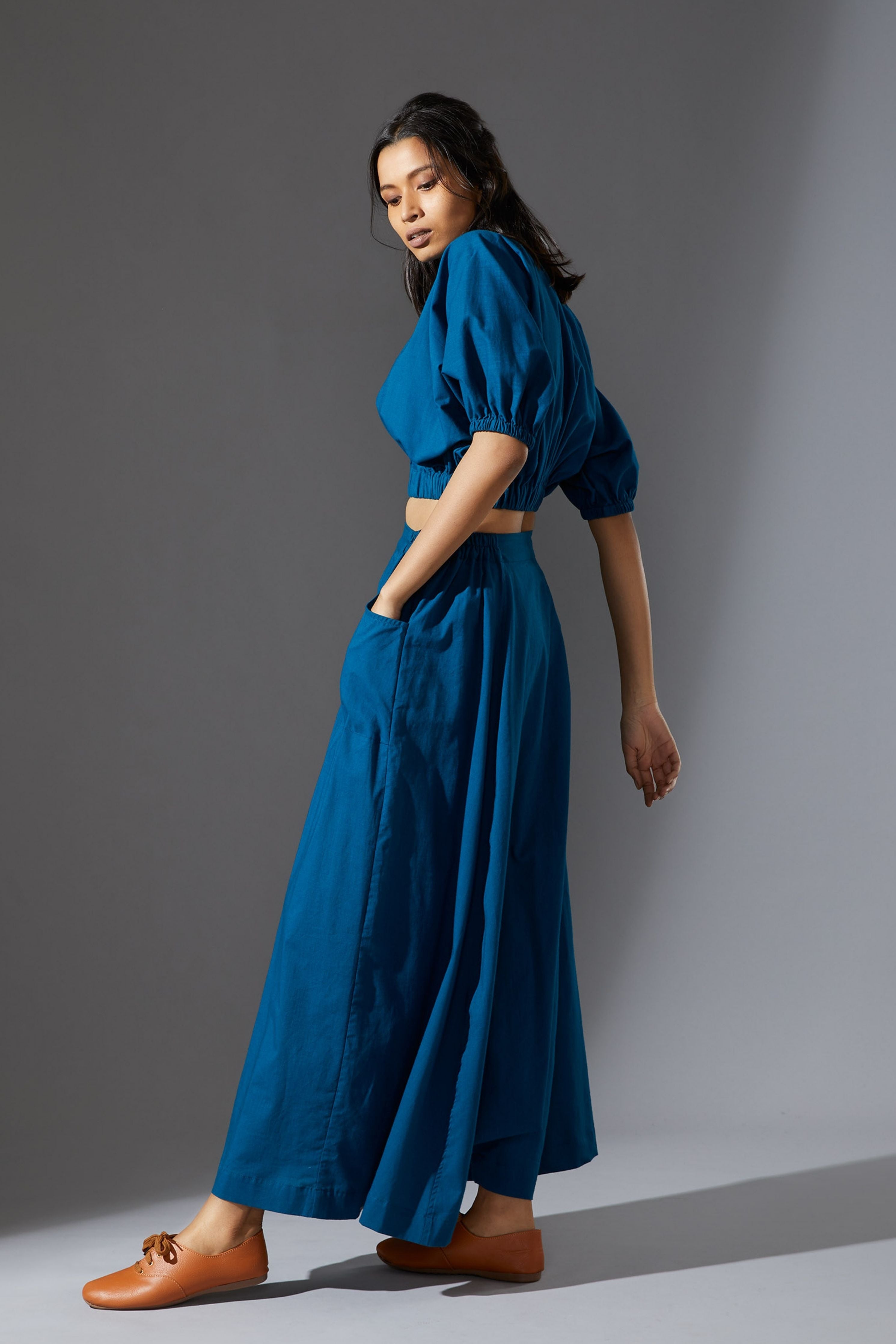 Mati Sphara Blue Set with Pants