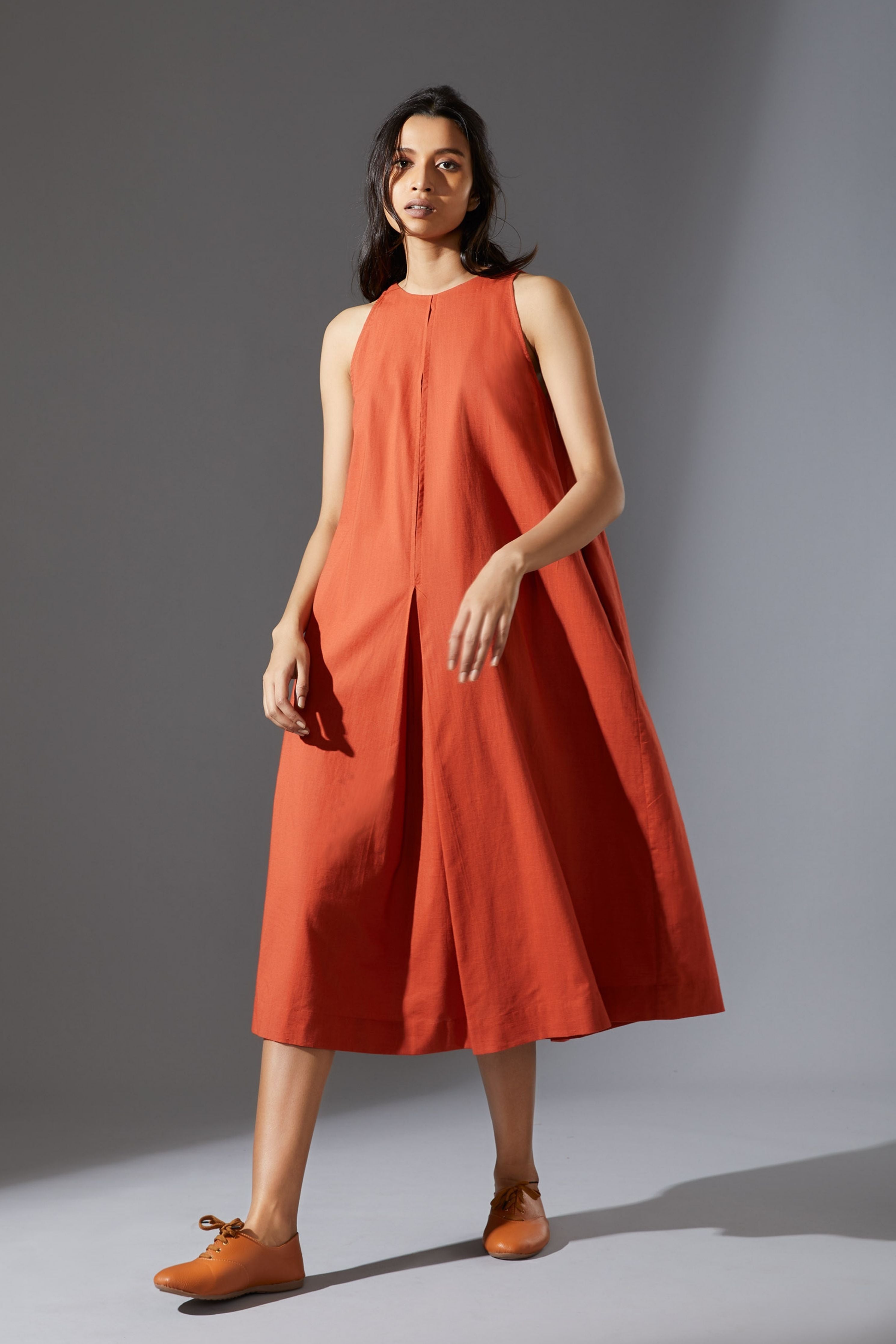 Mati Vita Aakaar Rust Dress