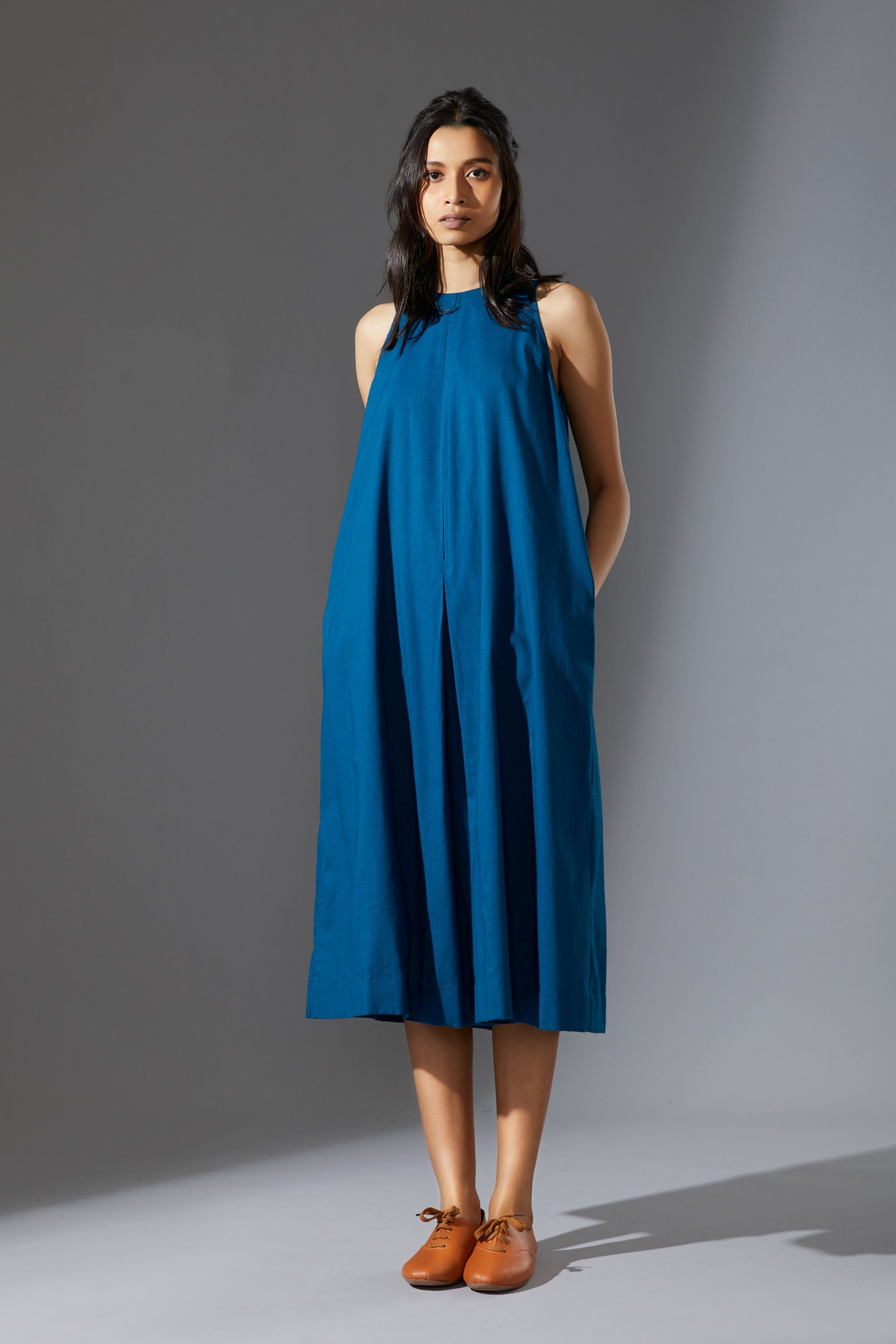 Mati Vita Aakaar Blue Dress