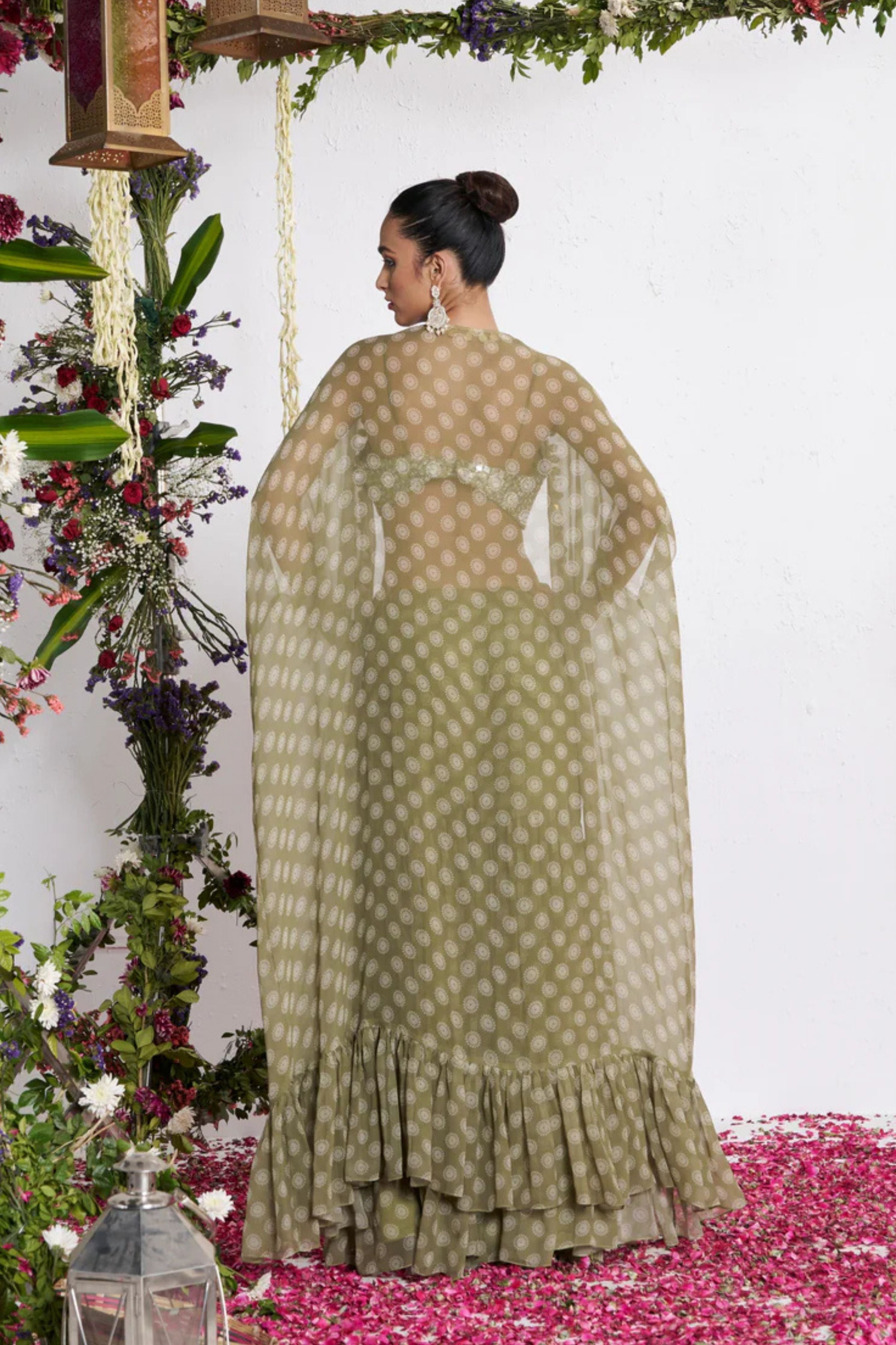 Mehendi Mandala Sharara Set