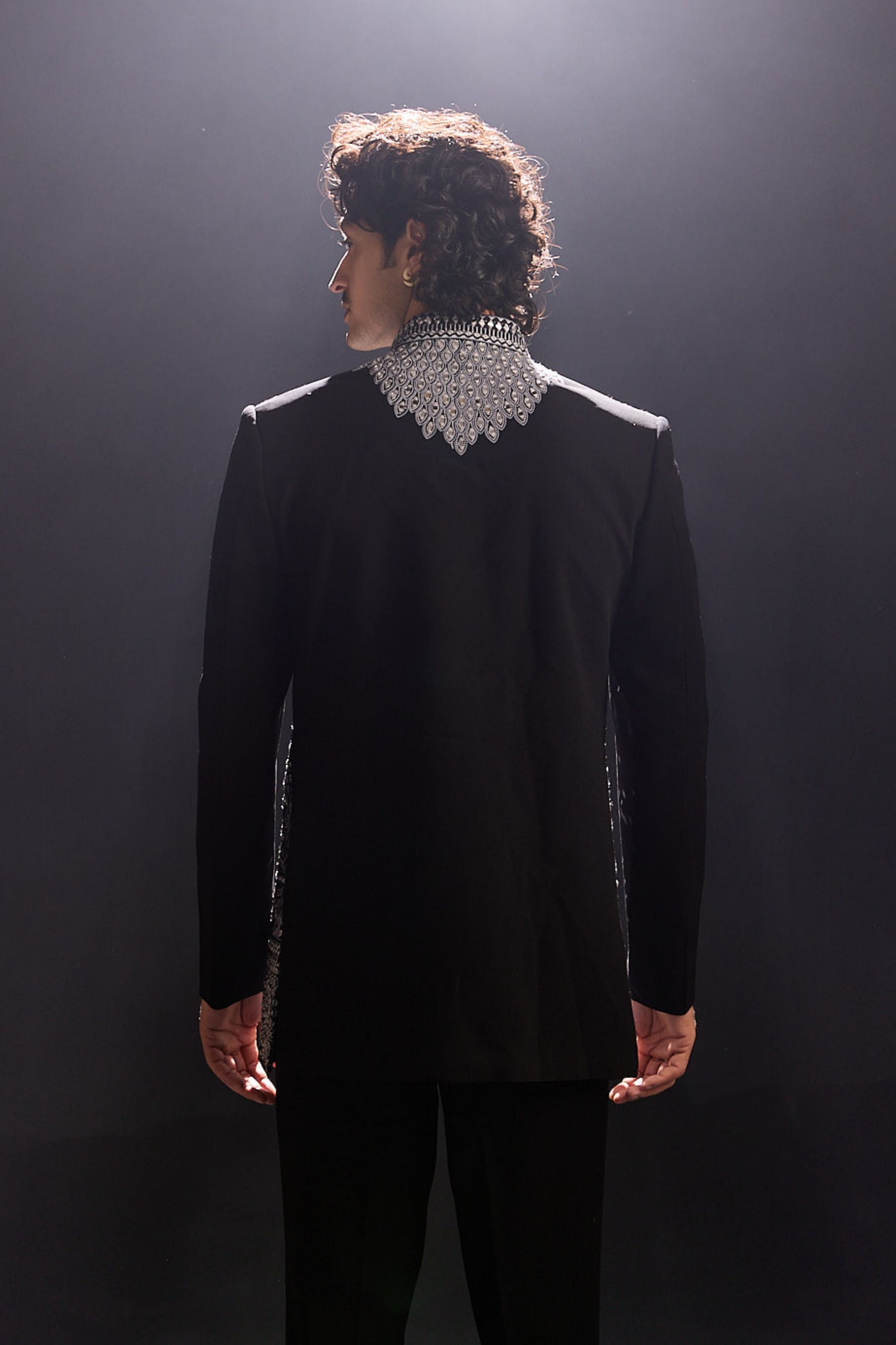 Mirror Work Jodhpuri Jacket Set