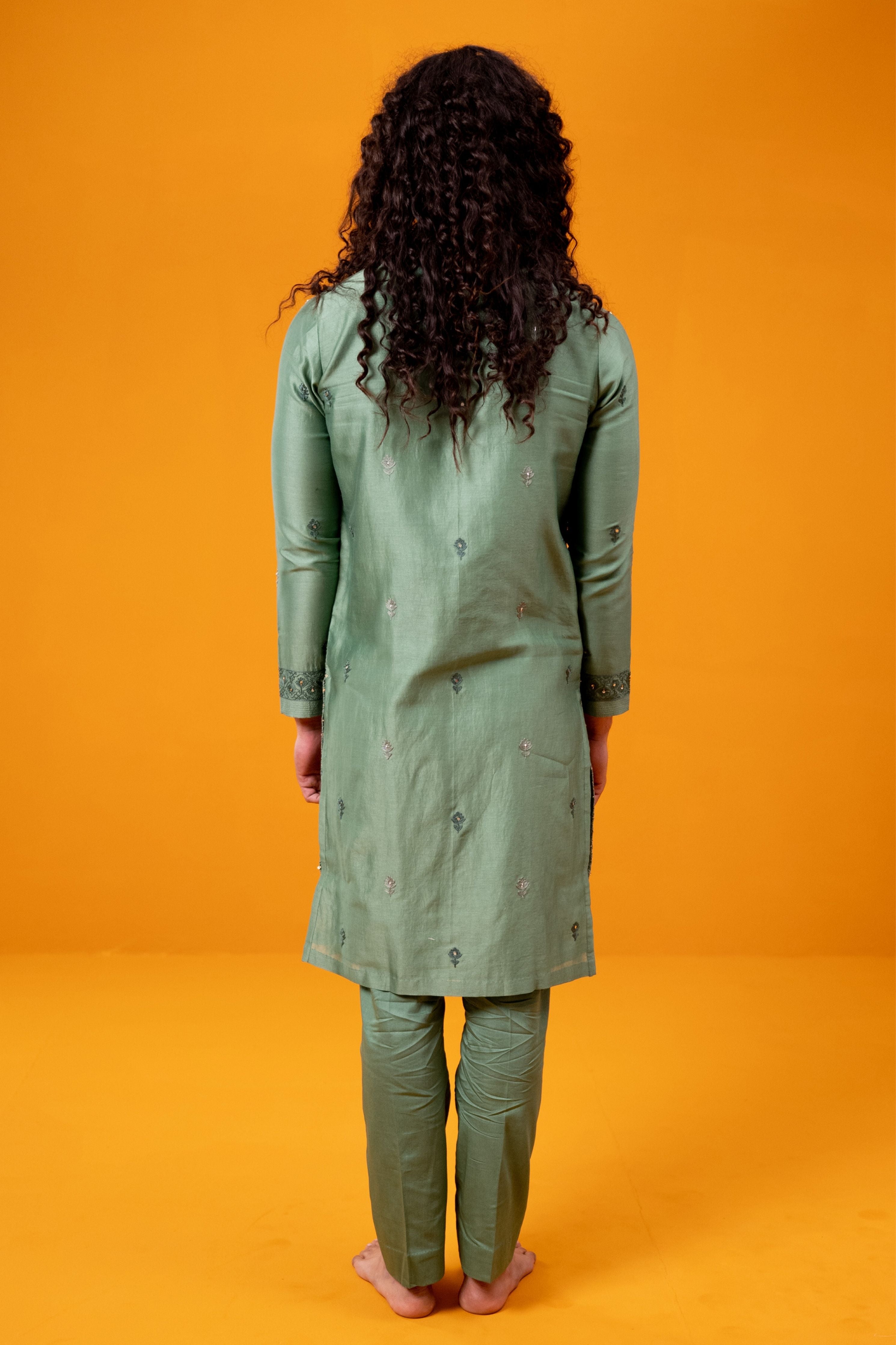 Moss Green Kurta Set