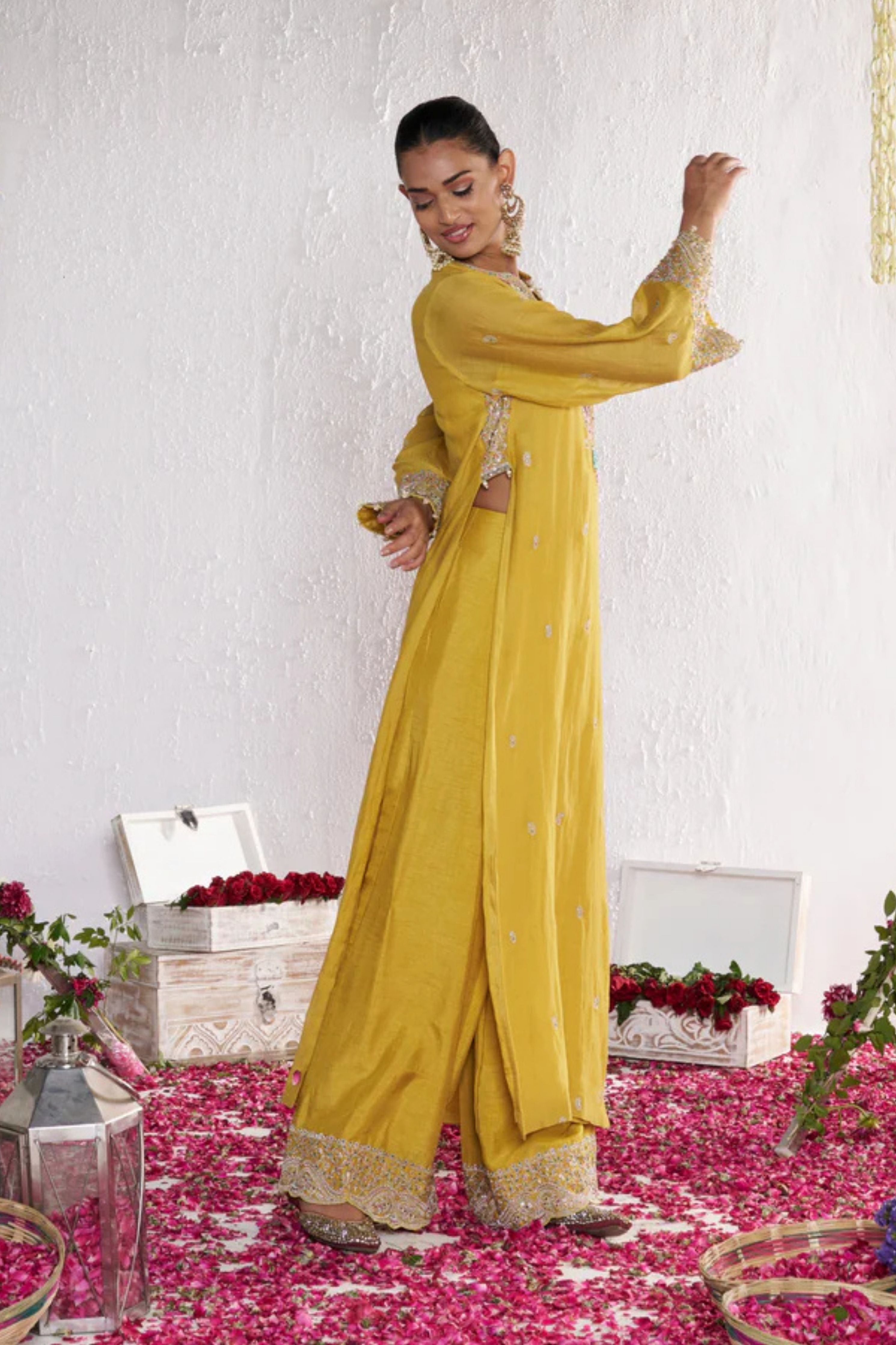 Mustard Yellow Kurta Set