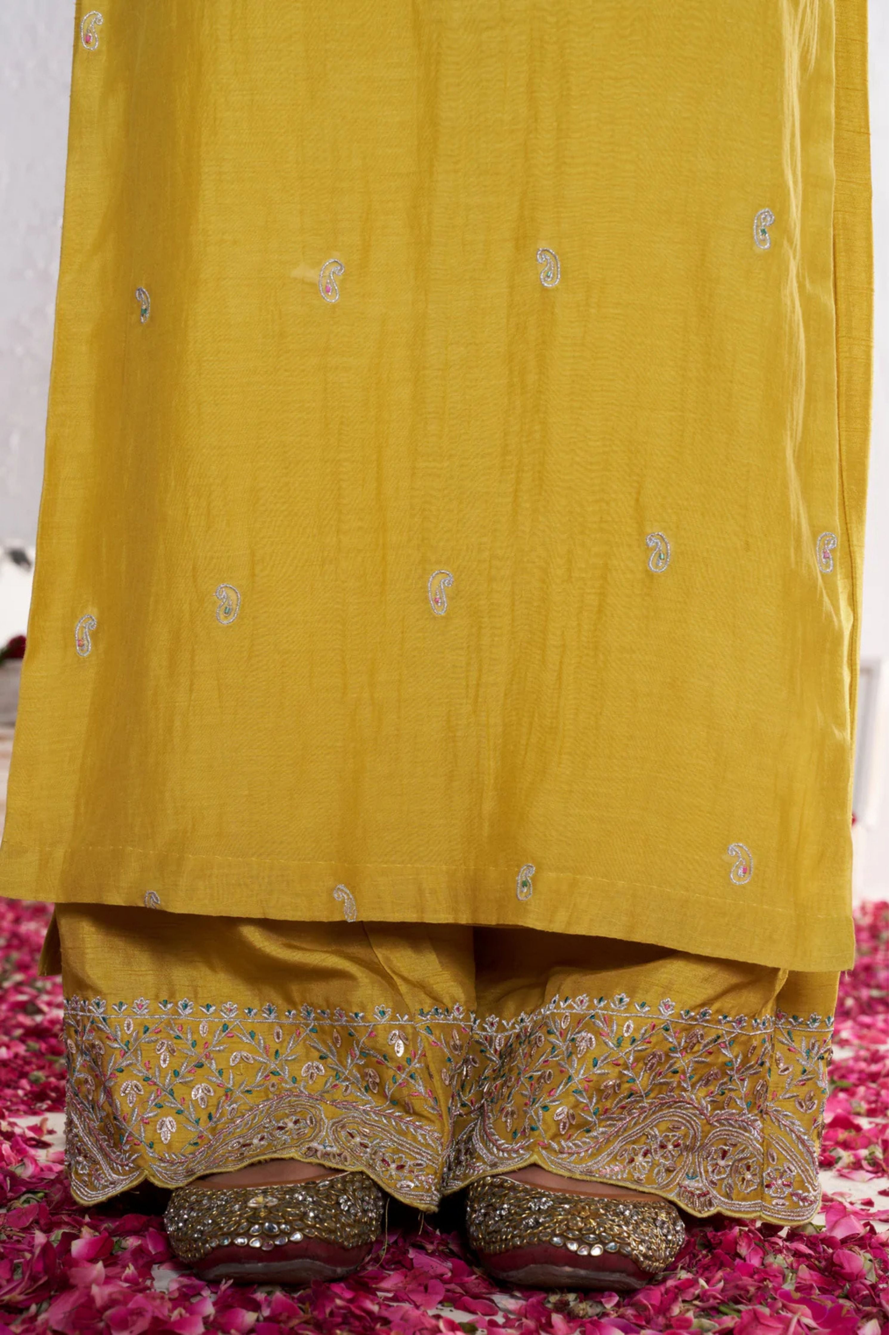 Mustard Yellow Kurta Set