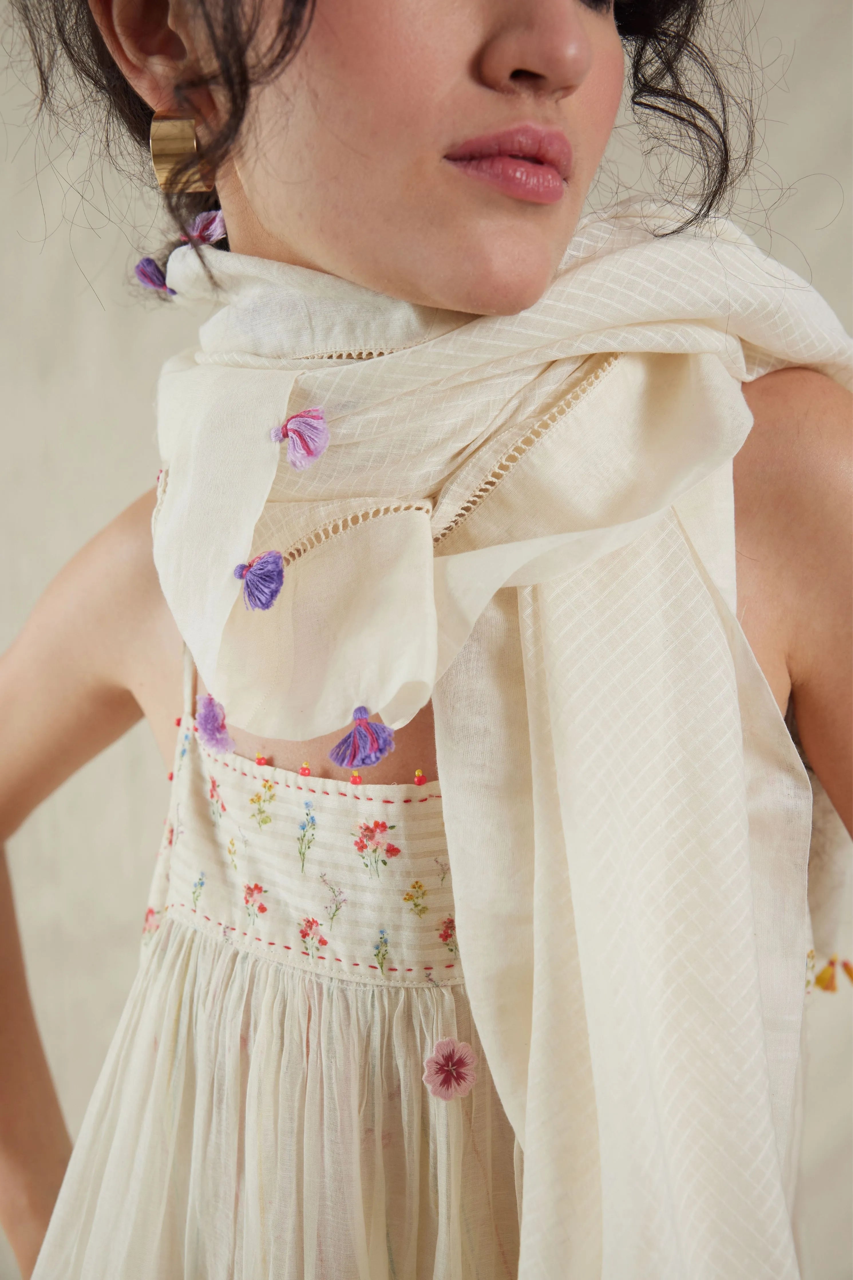Hand Woven Cotton Silk Dress