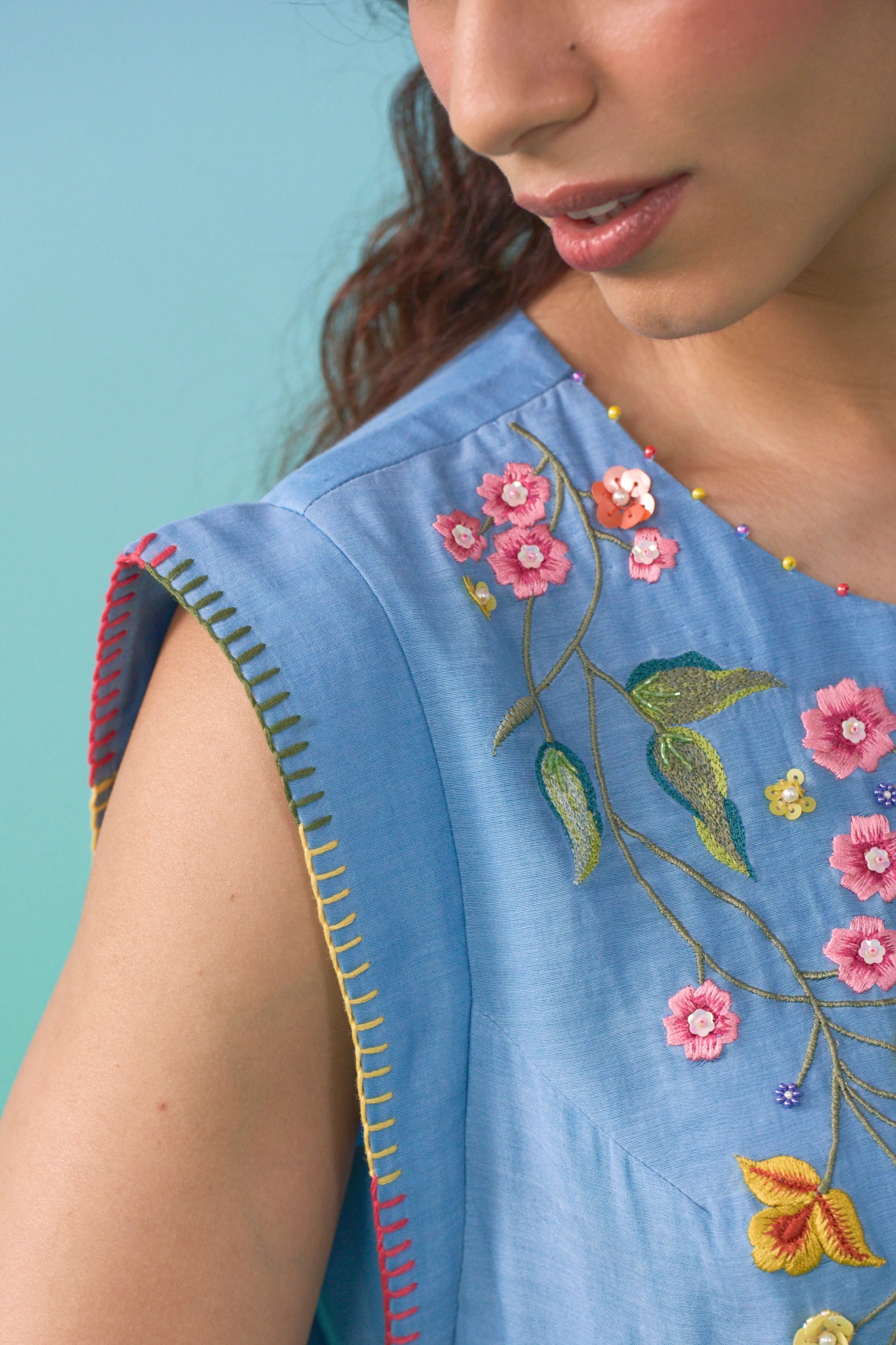 Blue Day Dream Shift Dress