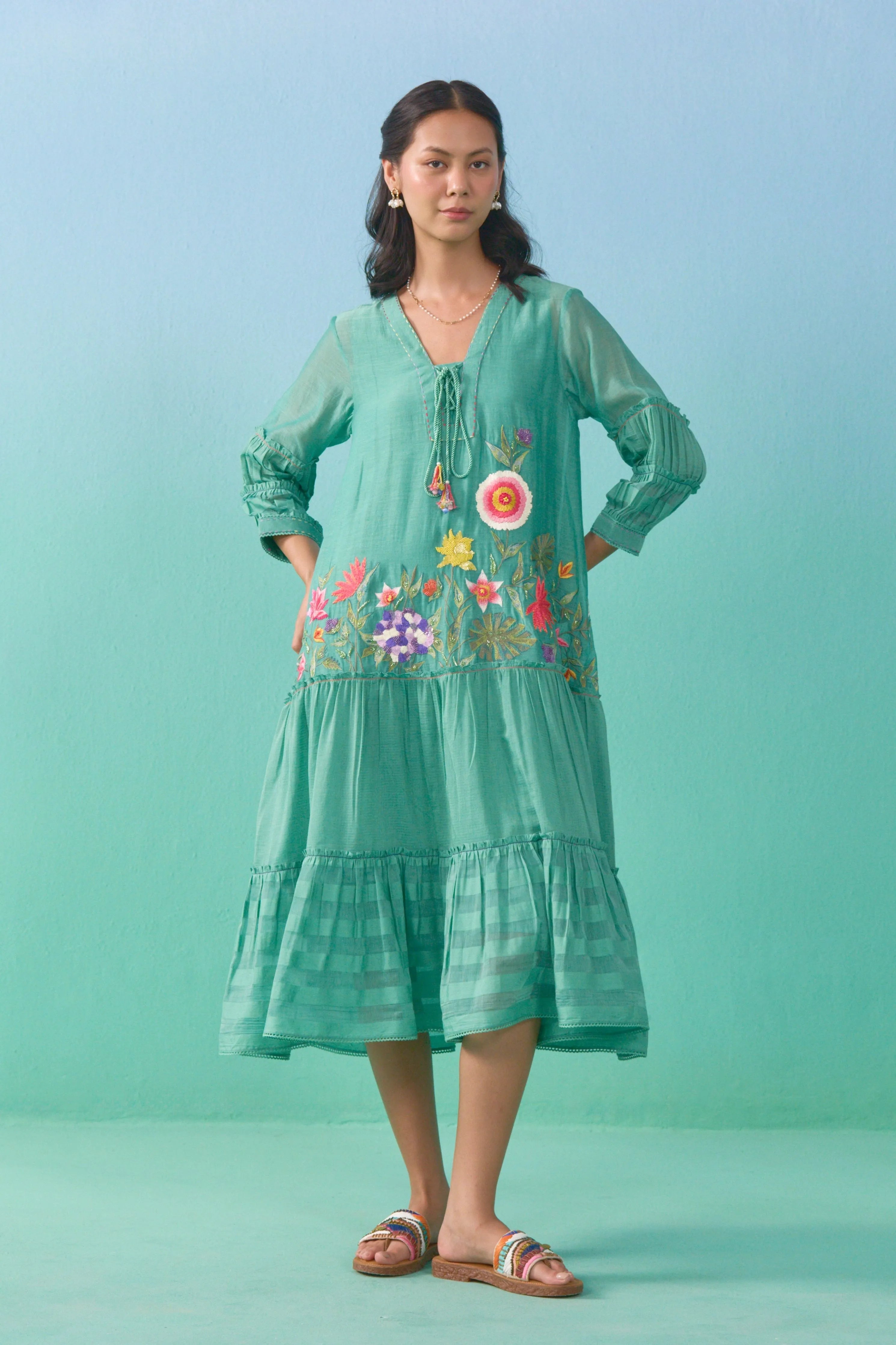 Matcha Lailah Flared Dress