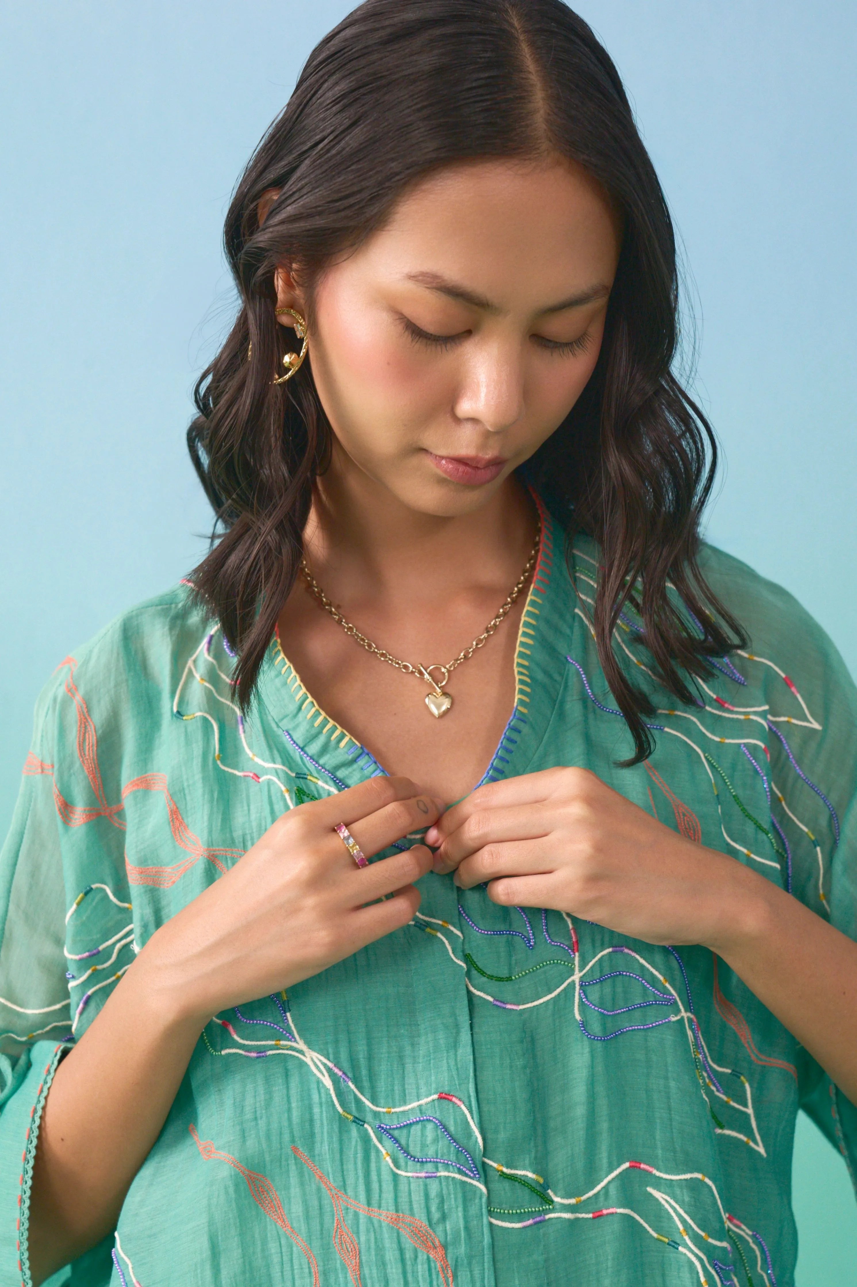 Matcha Nasrin Flared Co-Ord Set