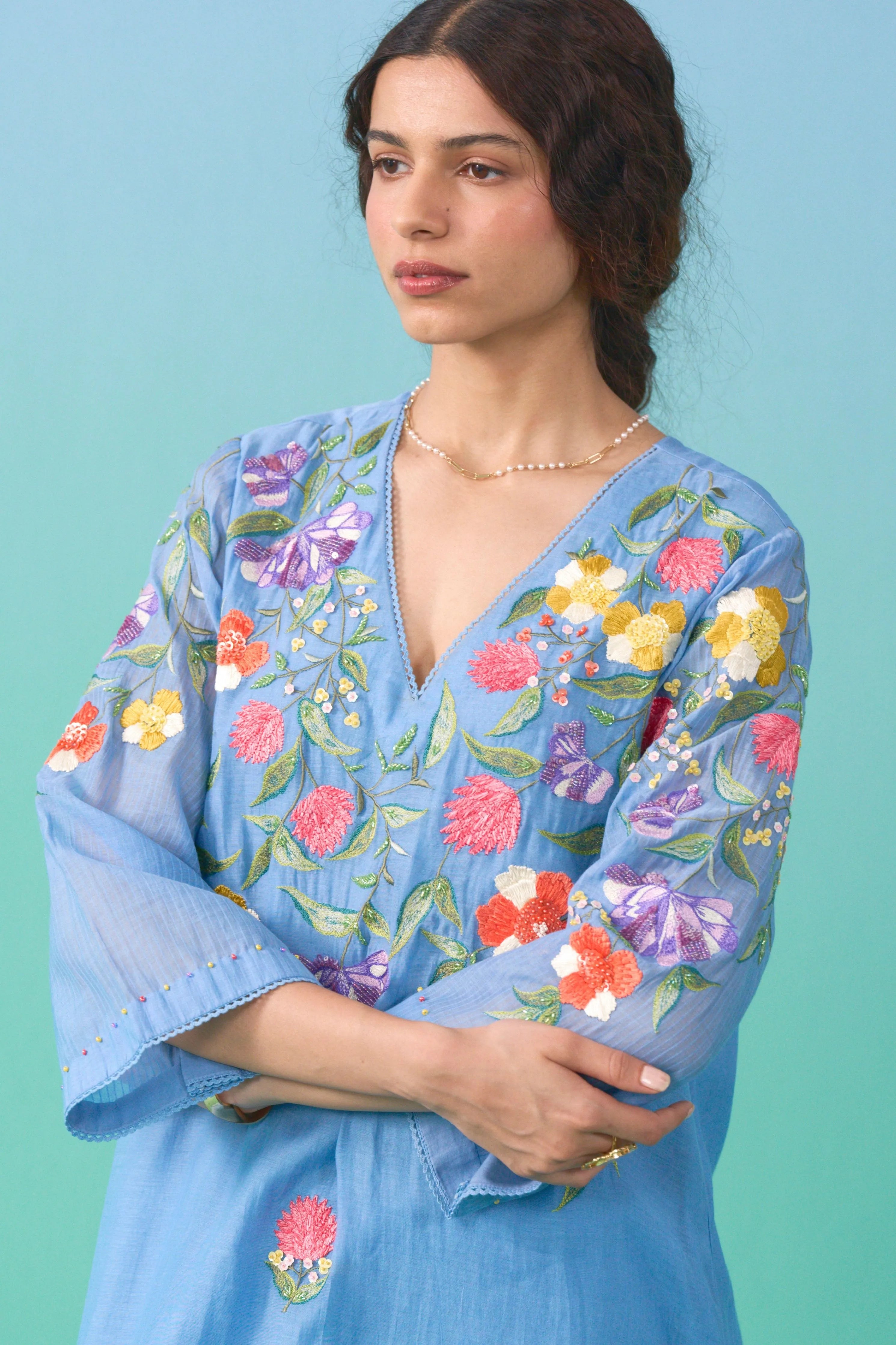 Blue Parisa Kurta Set
