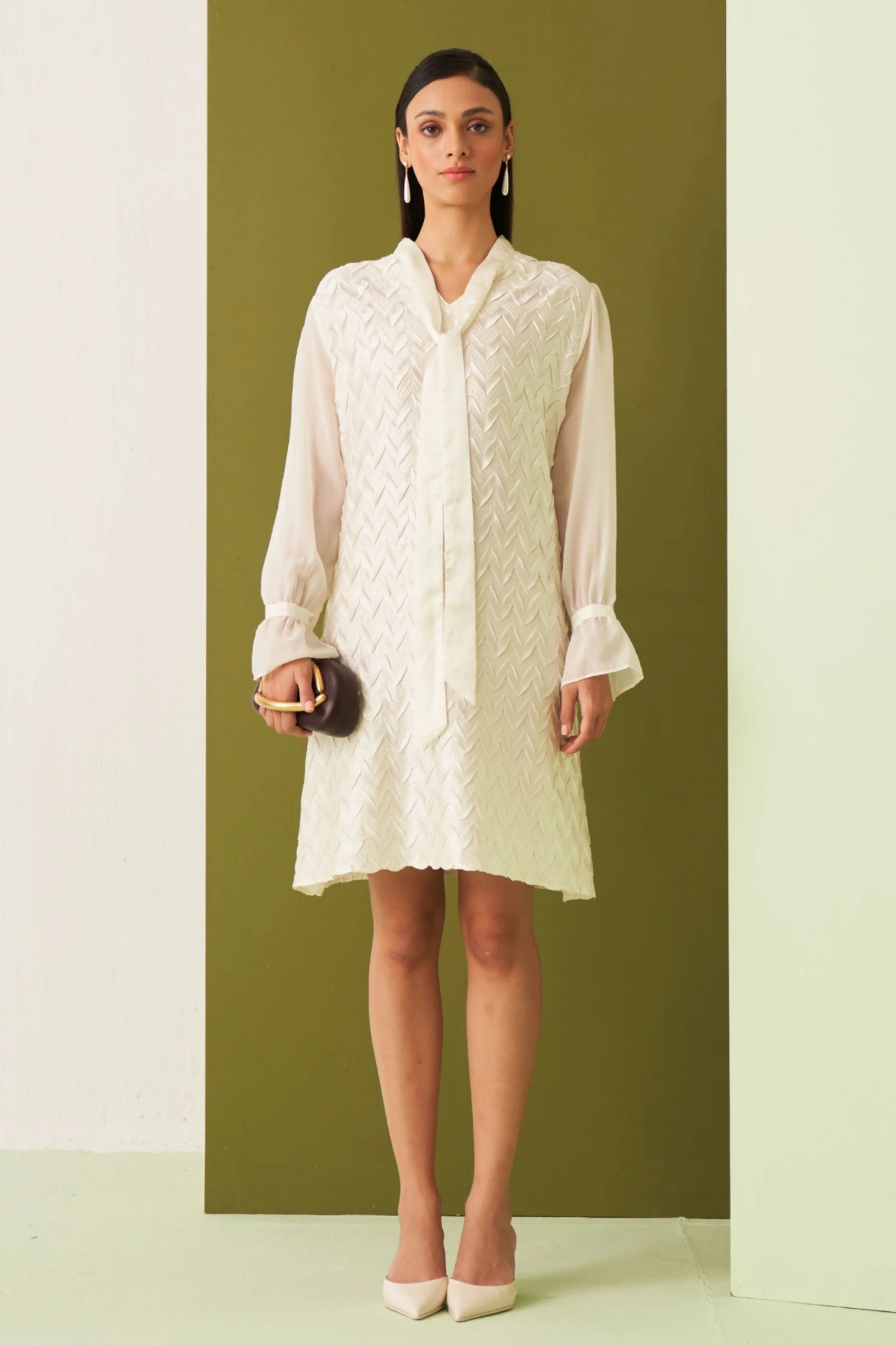 White New Havana Dress