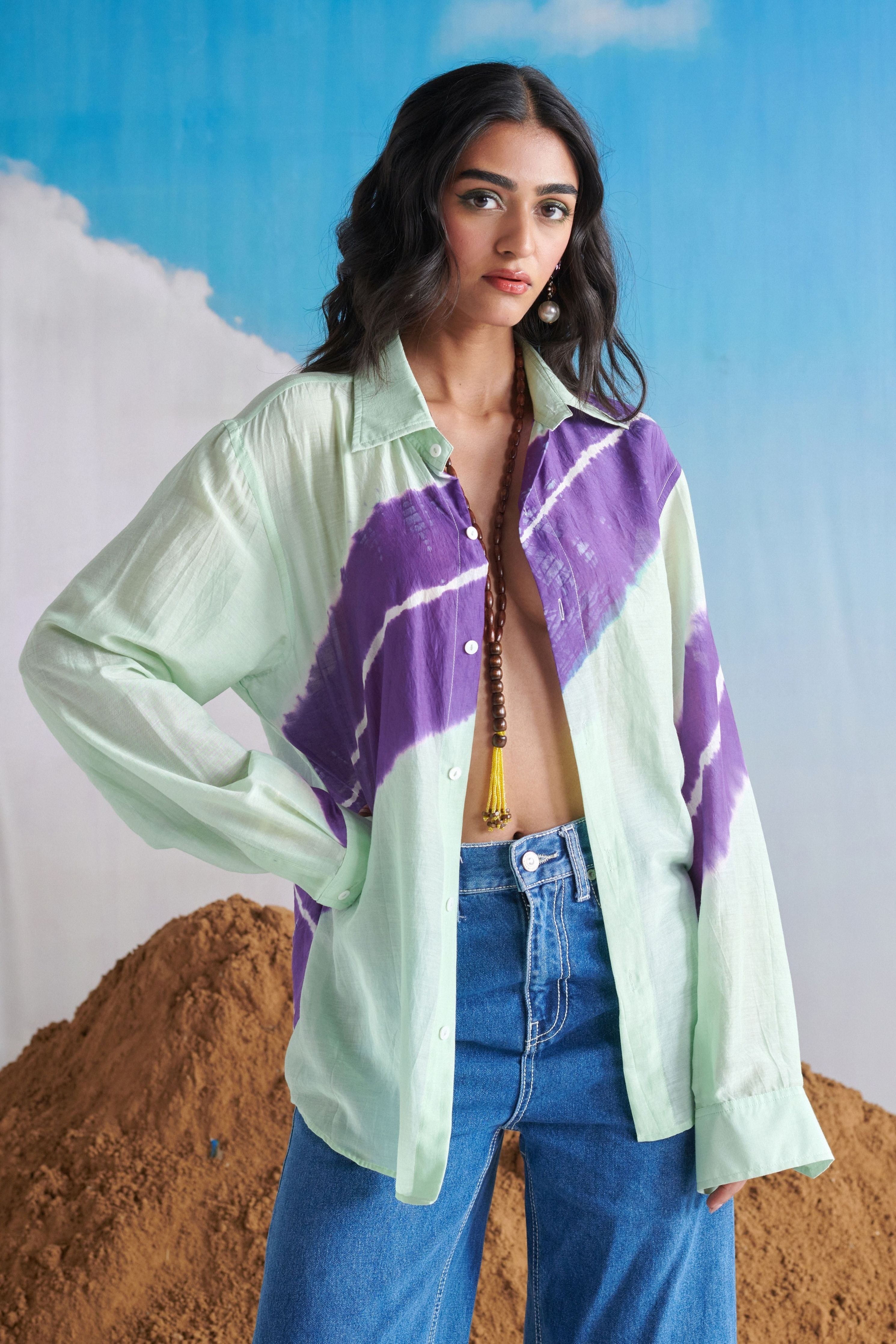 Aasmani Leher Shirt