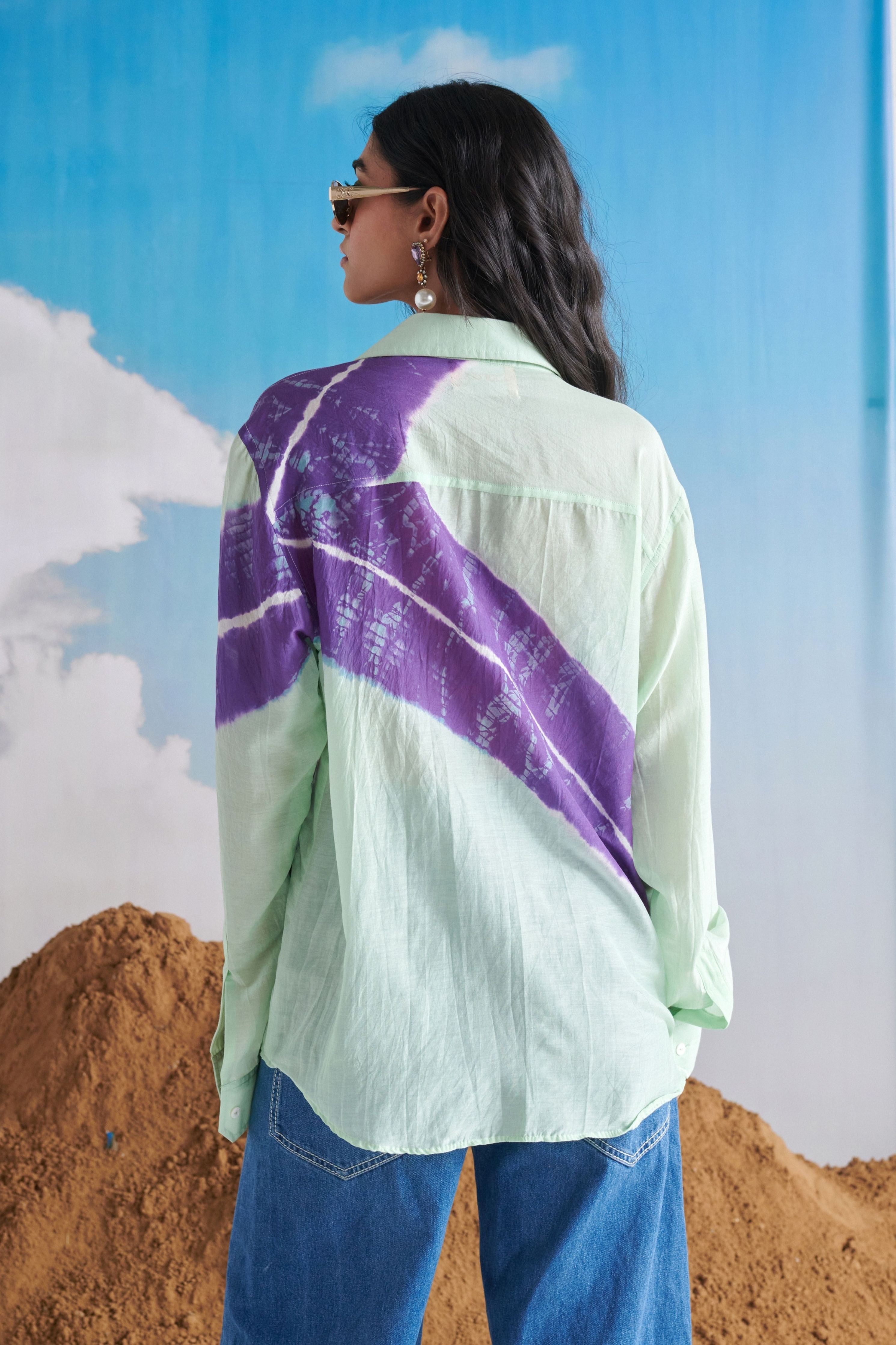 Aasmani Leher Shirt