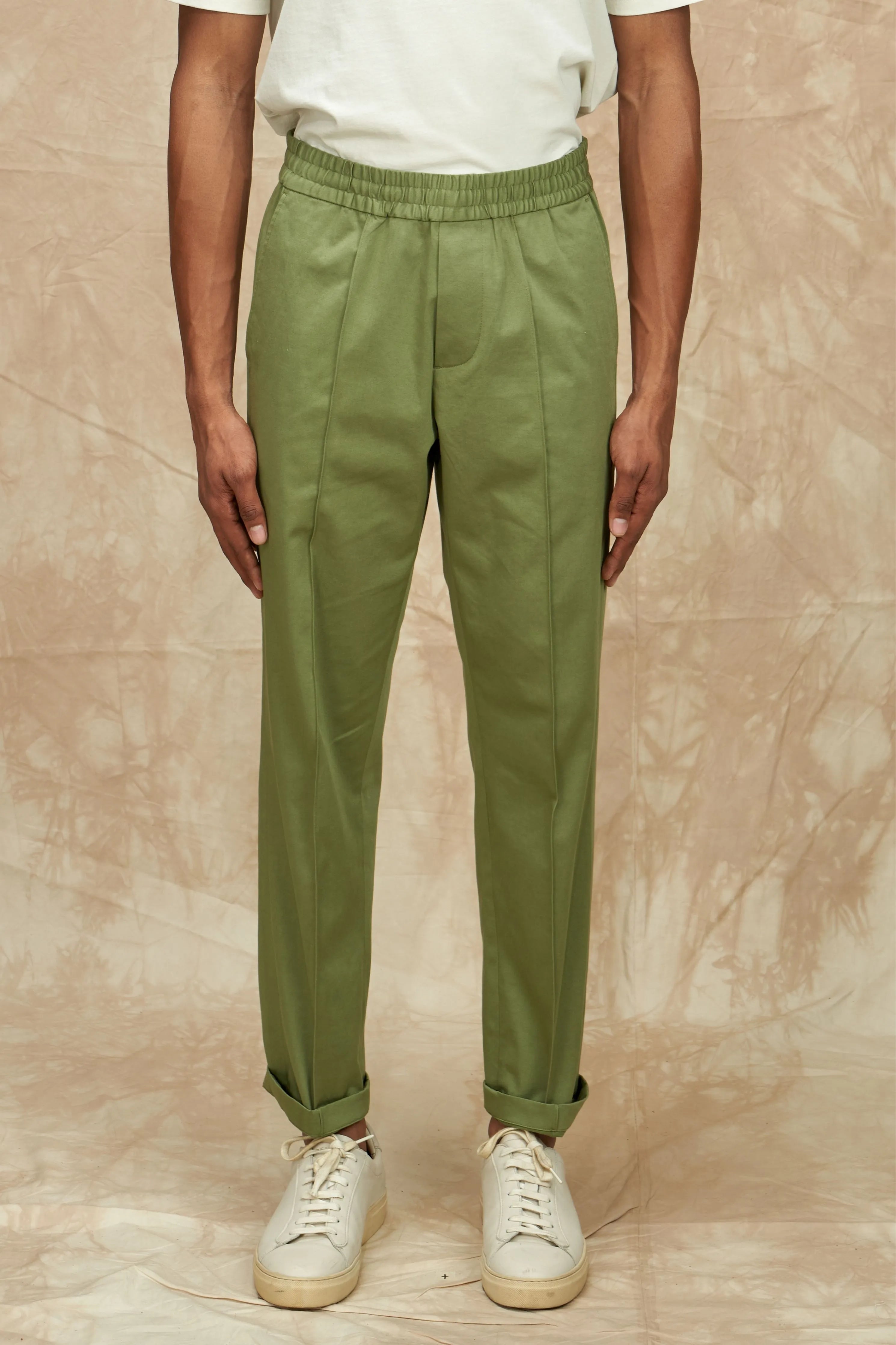Elasticated Linen Trousers