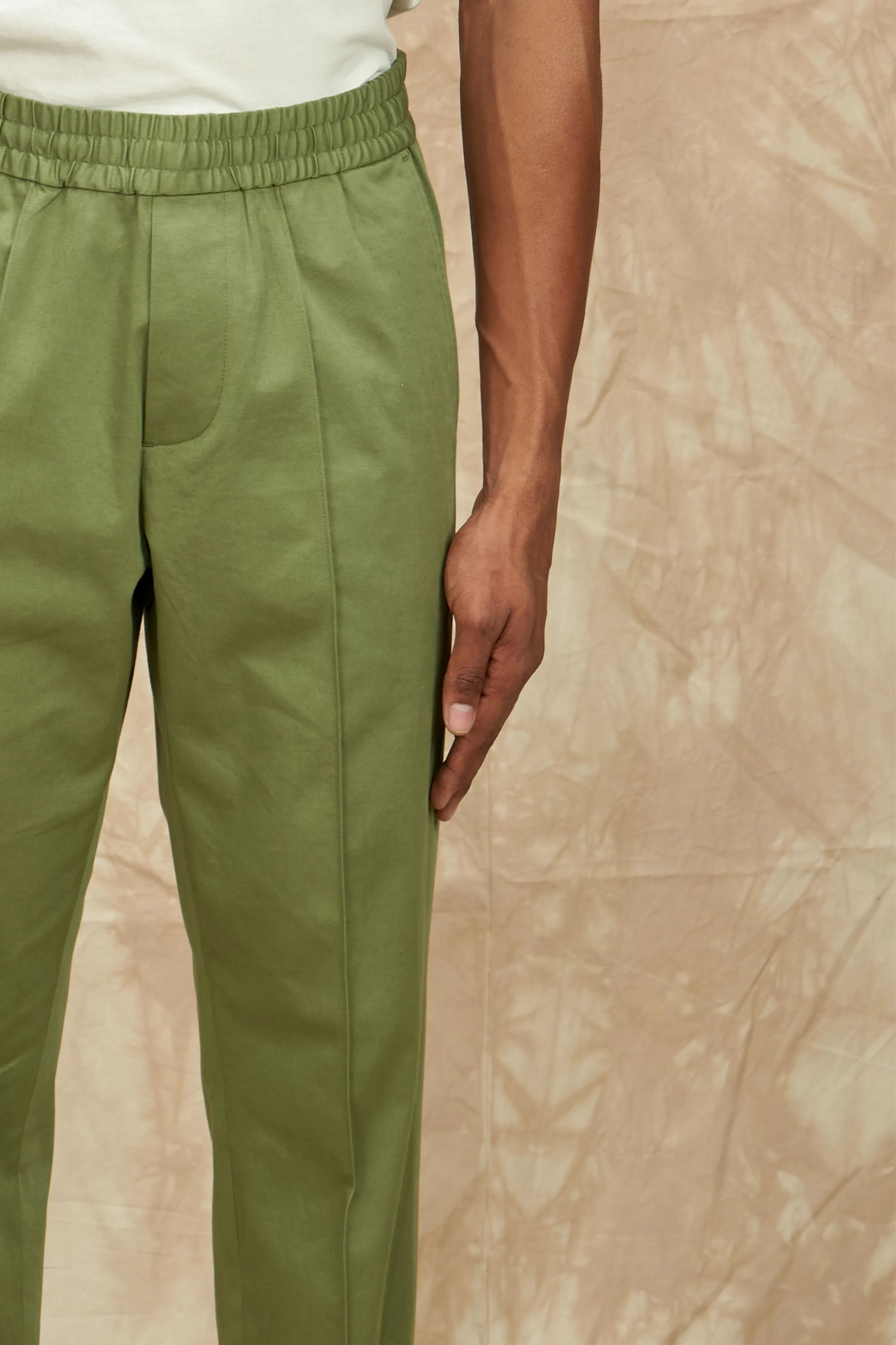Elasticated Linen Trousers