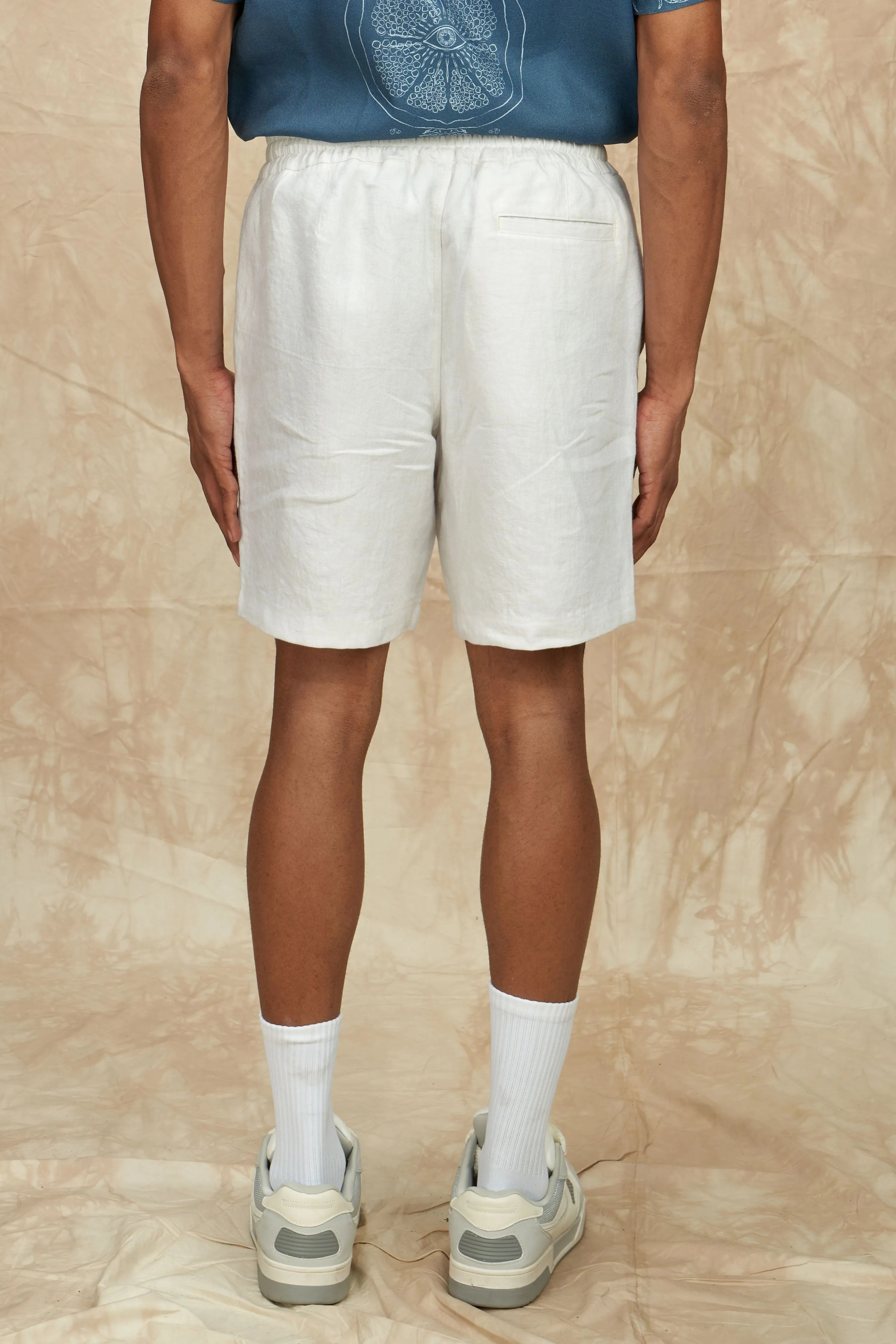 Elasticated Linen Shorts