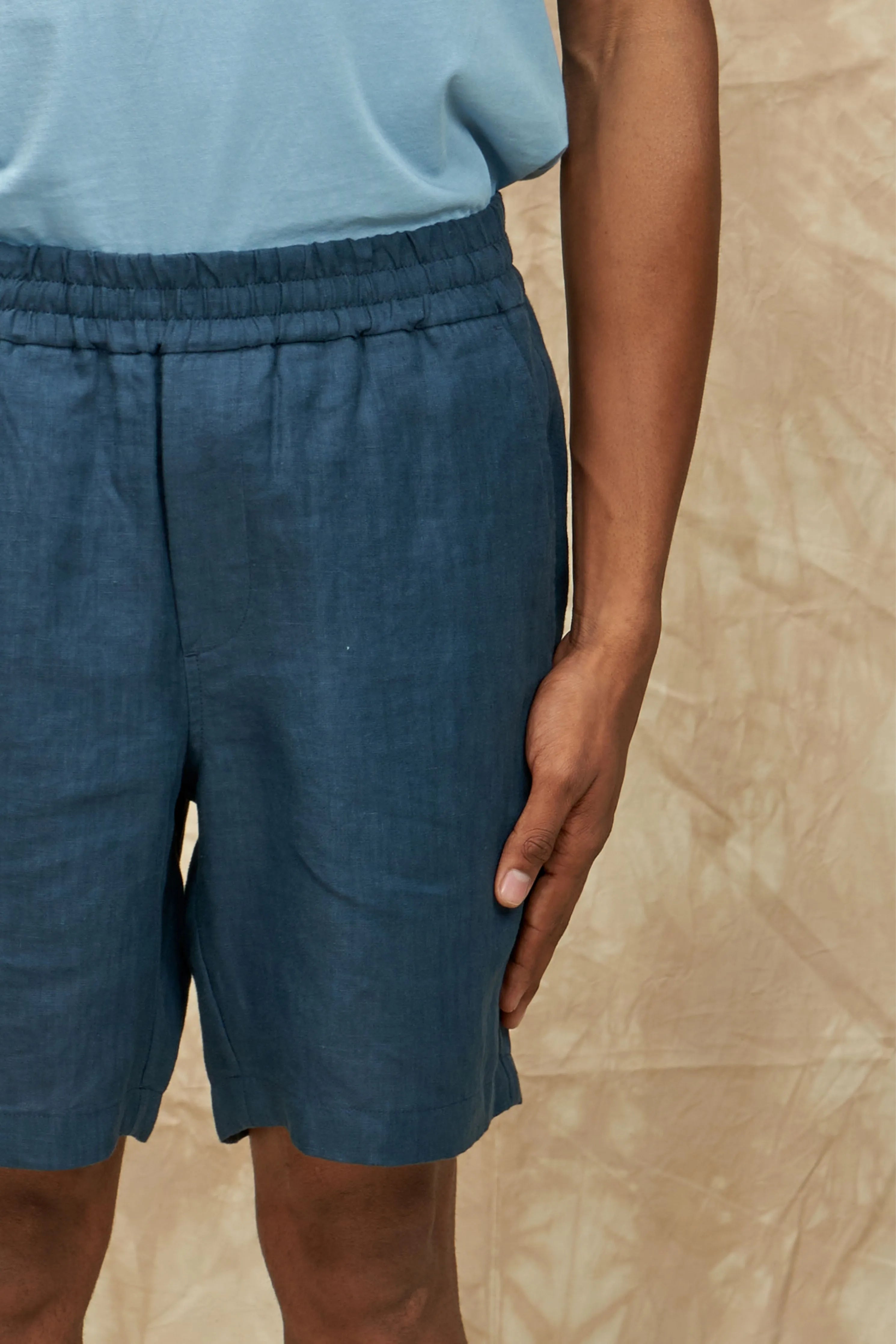 Elasticated Linen Shorts