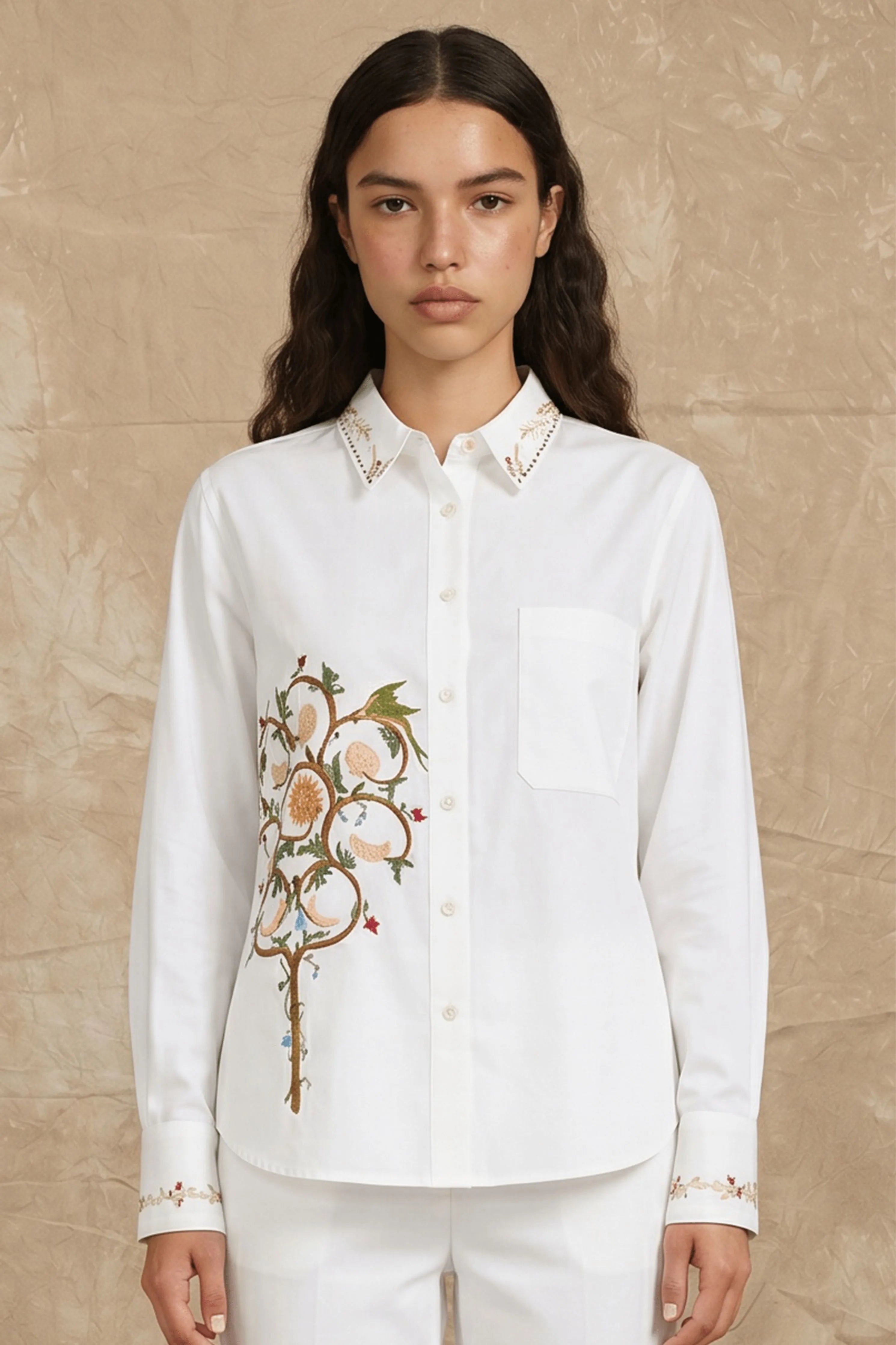 Tree Of Life Tie-Up Shirt