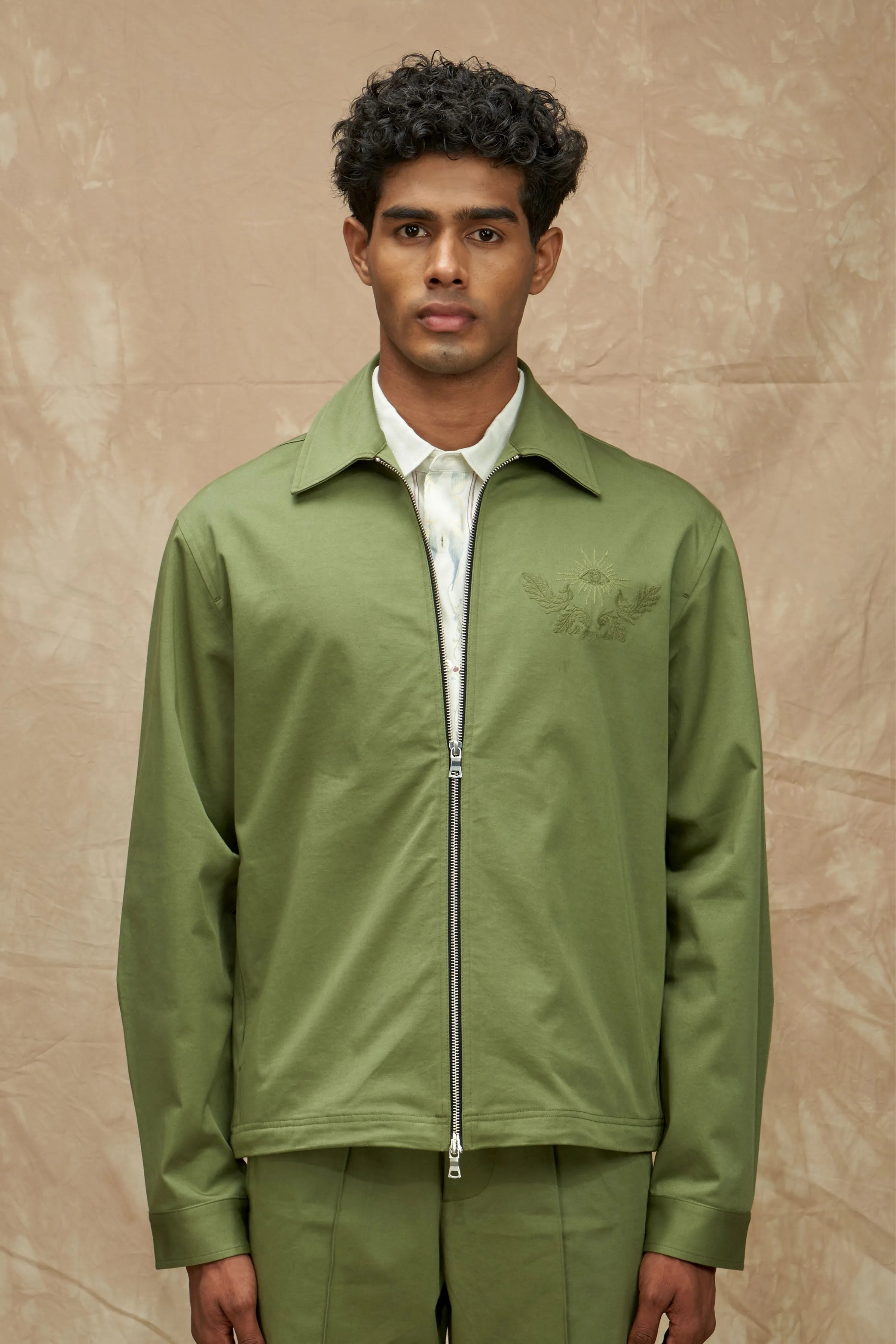 Cosmic Bloom Zip-Up Jacket